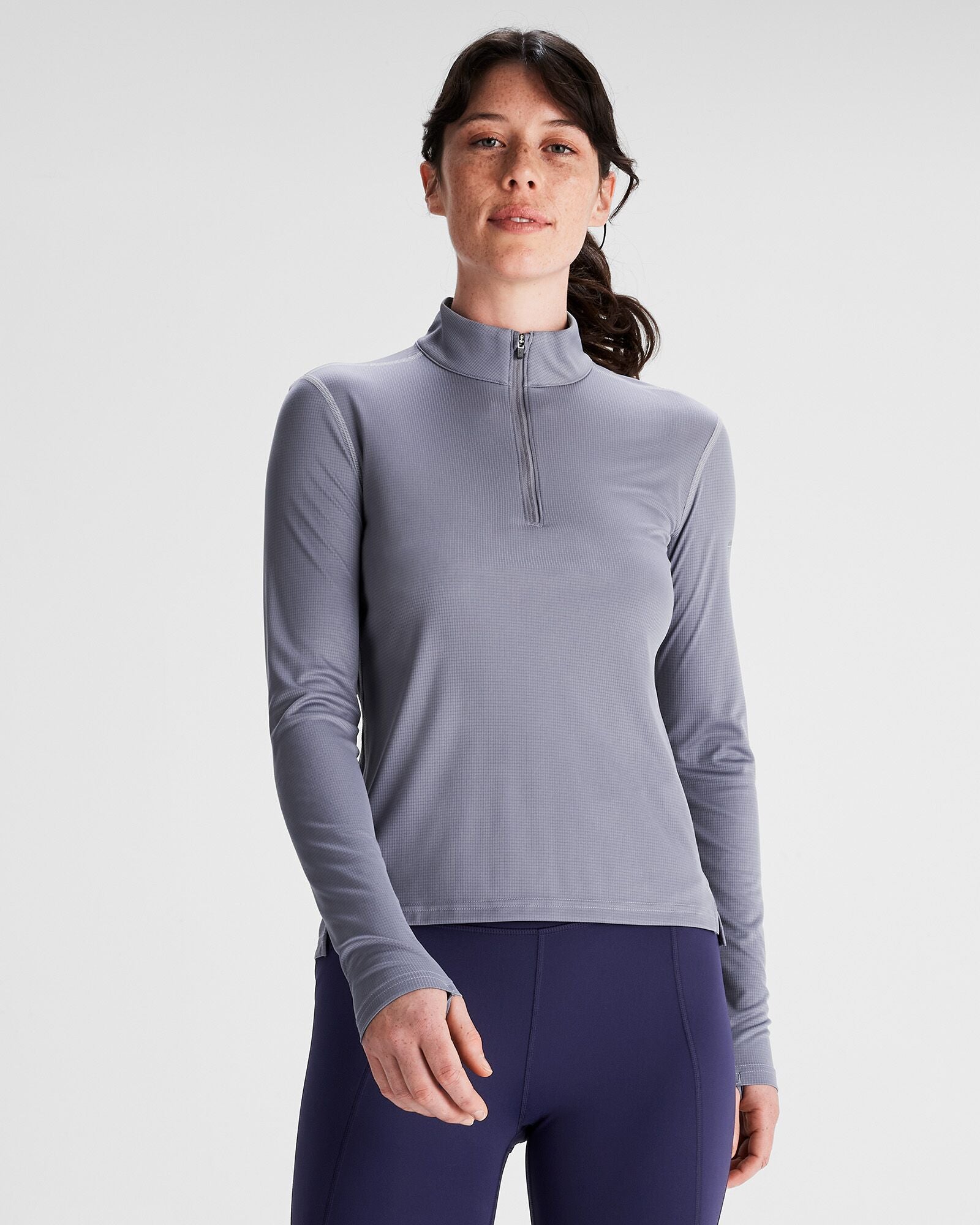 Sweet Haze Zipper Top - Black