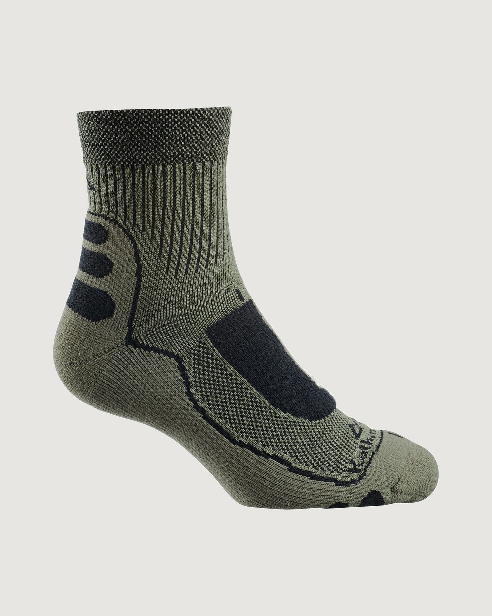 NuYarn Ergonomic Quarter Crew Hiking Socks Moss – Kathmandu NZ