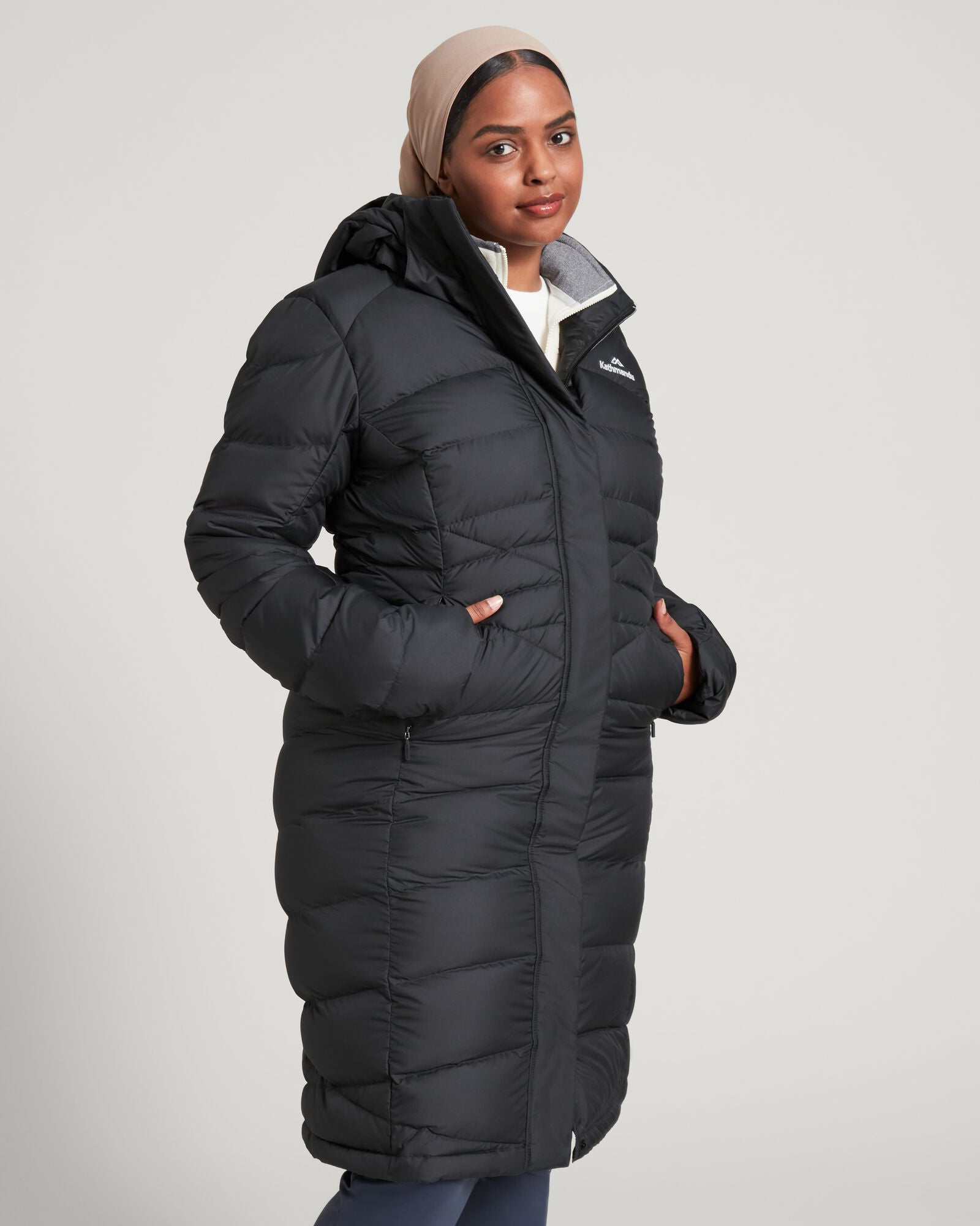Down Jacket Black Padded Jacket Womens Women's Epiq Hooded Down