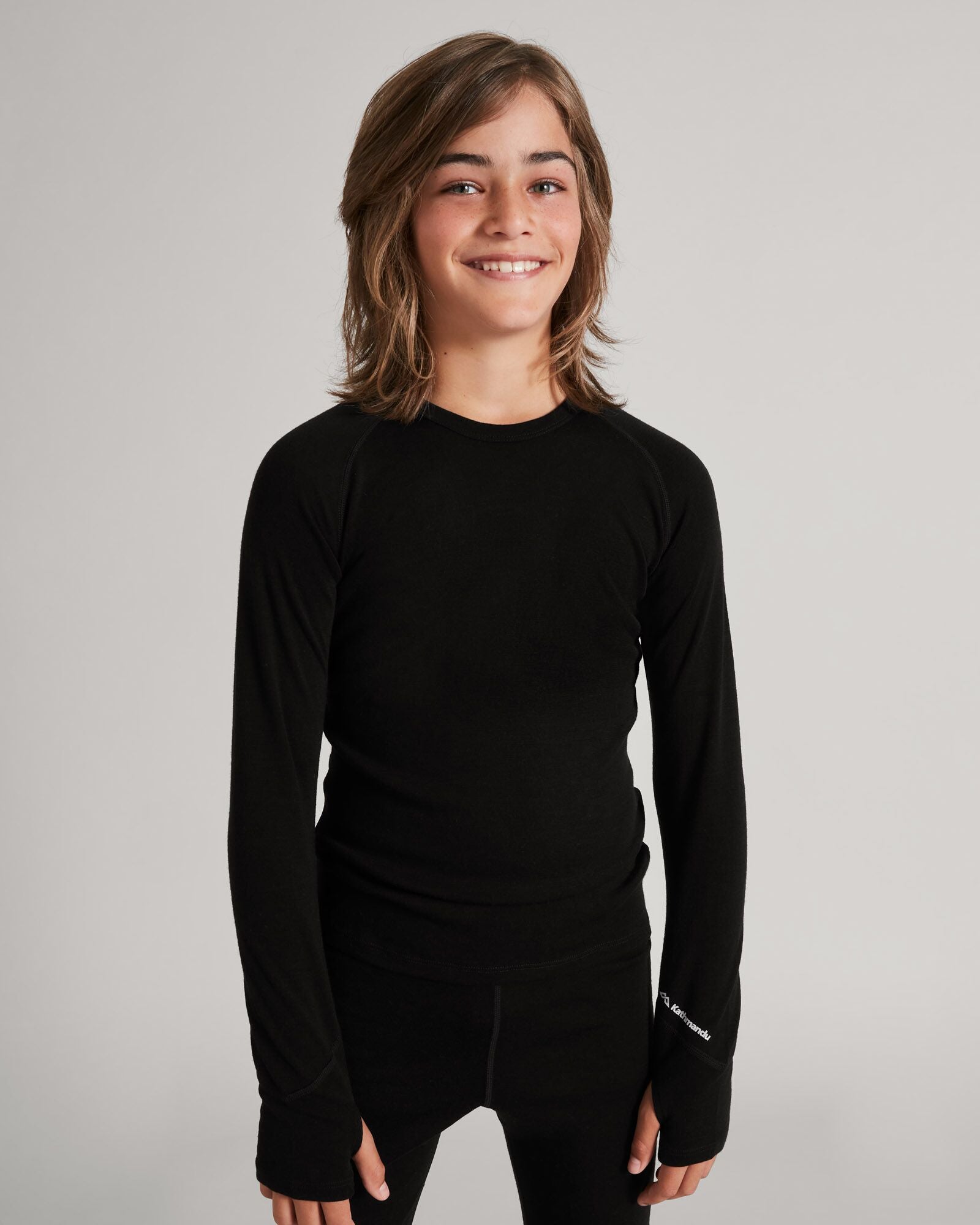 Kathmandu Top Women 16 White KMDMotion Base Layer Thumb Hole Hiking