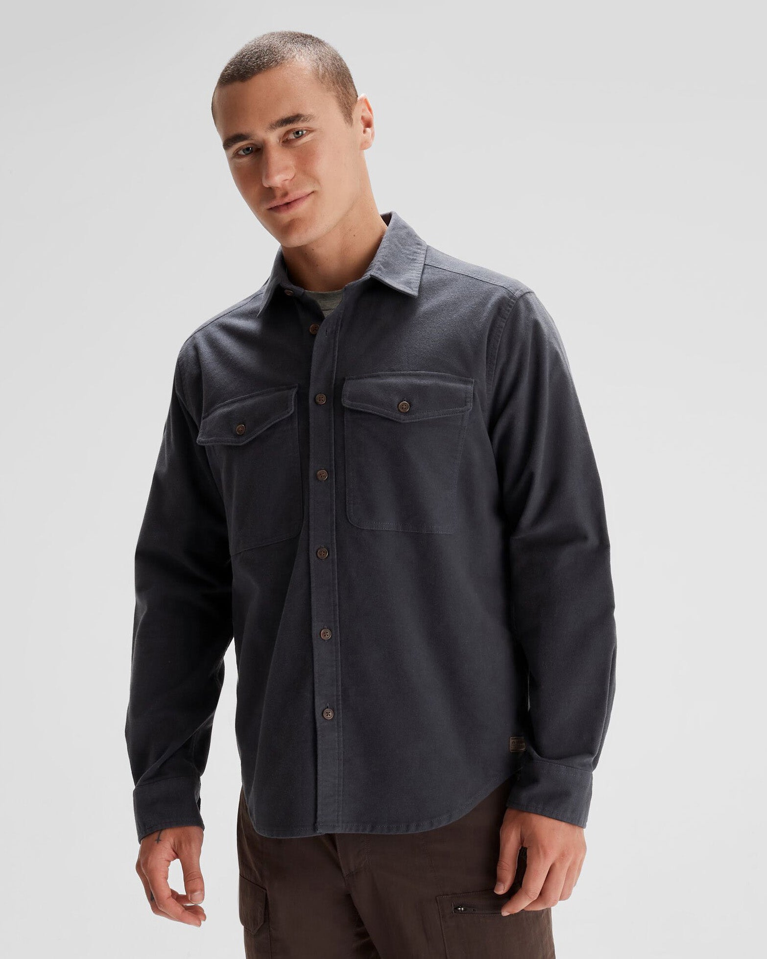 Men's Huntly Moleskin Long Sleeve Shirt - Night – Kathmandu NZ
