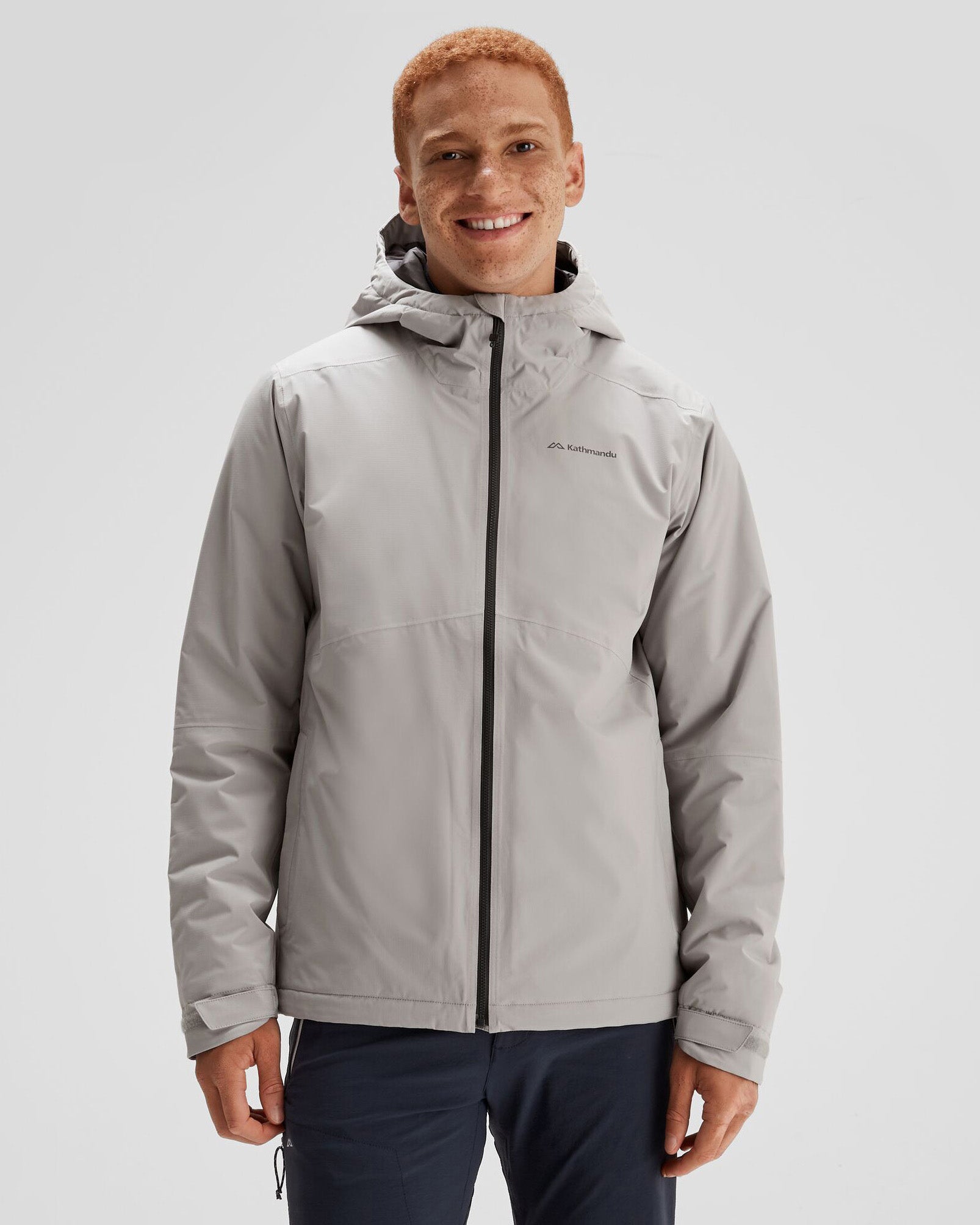 Men's Trailhead 2L Insulated Rain Jacket Steel Grey – Kathmandu NZ