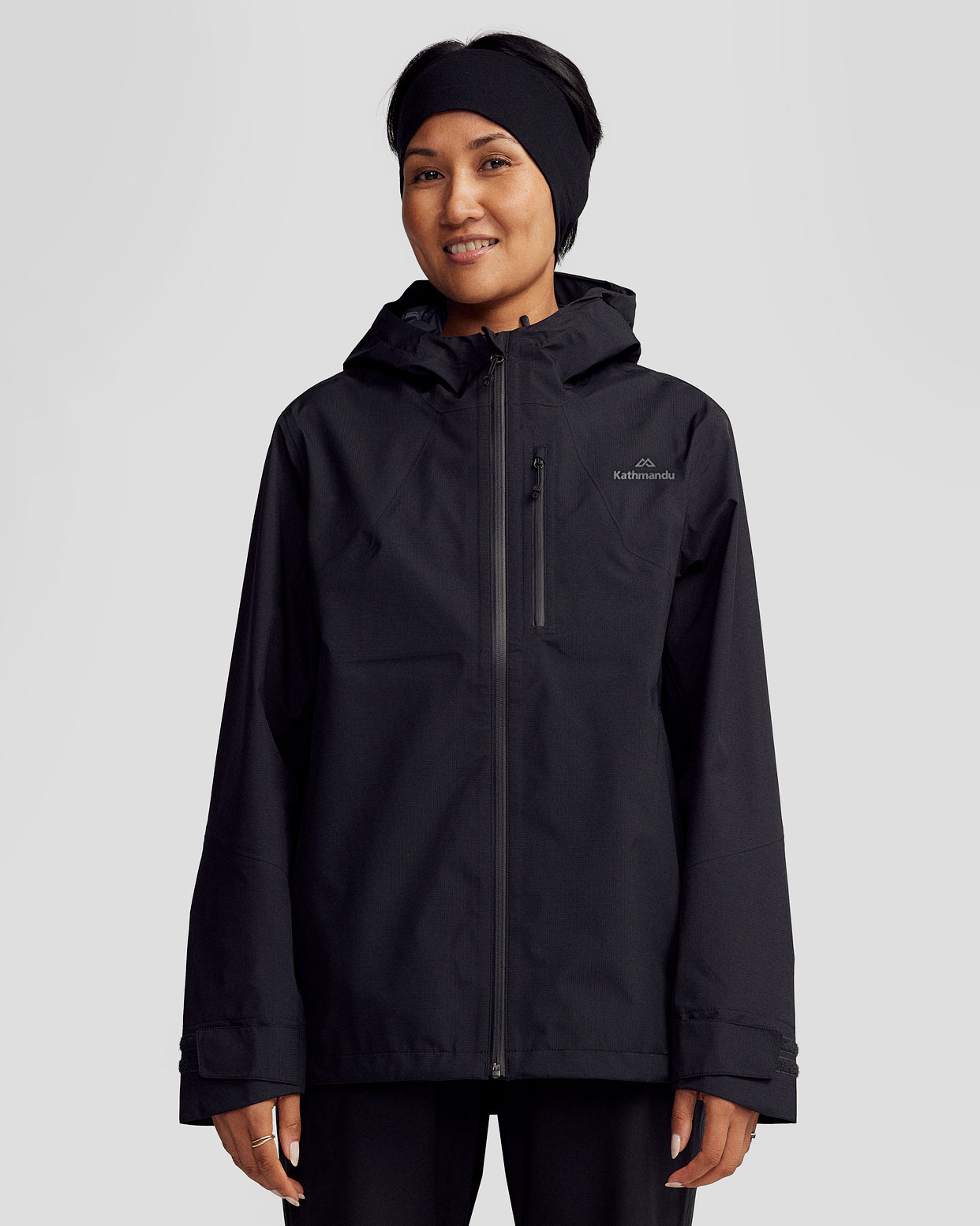 Women's Ridge 3L GORE-TEX Rain Jacket - Black Stingray – Kathmandu NZ