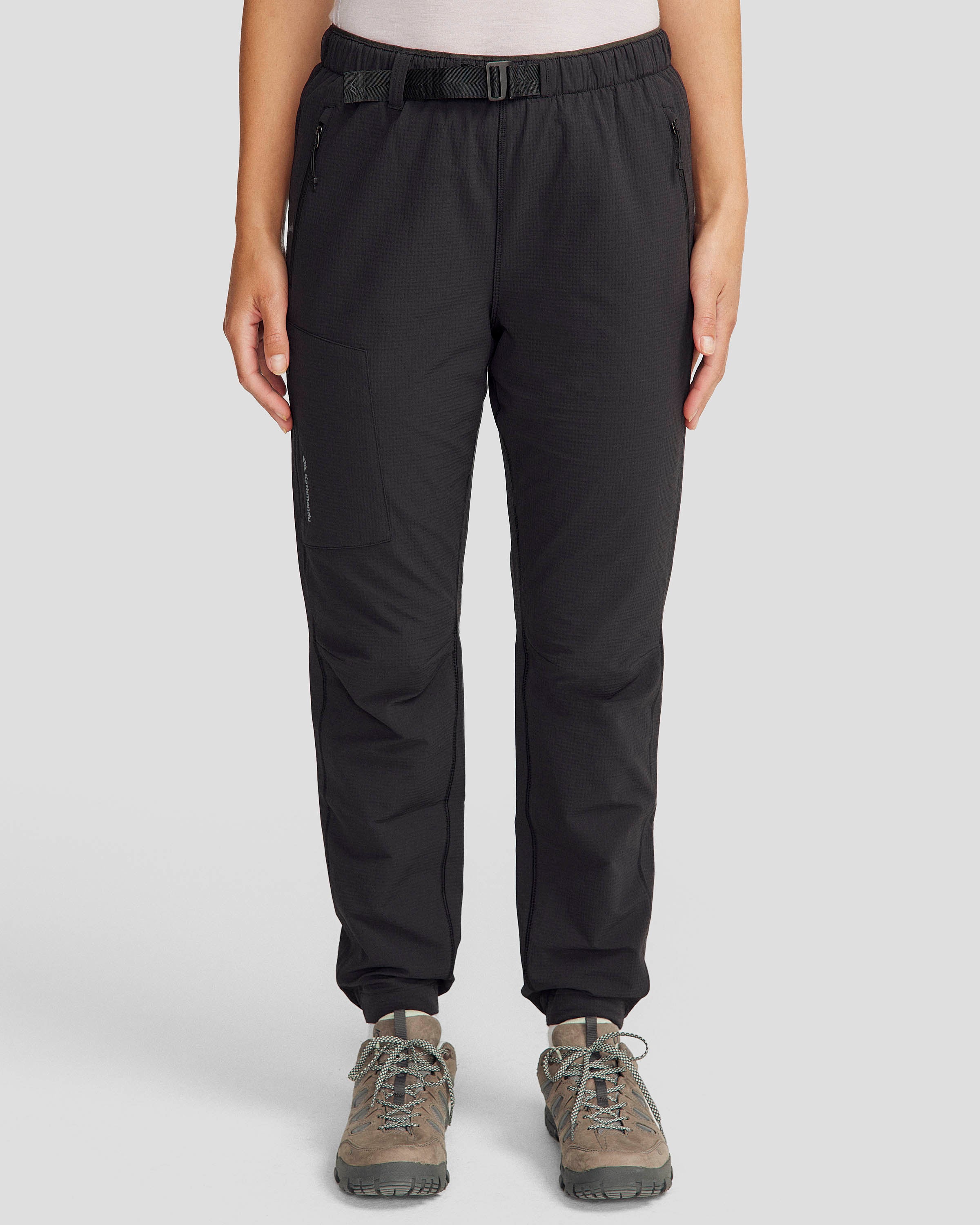 Women's Aysen Fleece Joggers Black Stingray – Kathmandu NZ