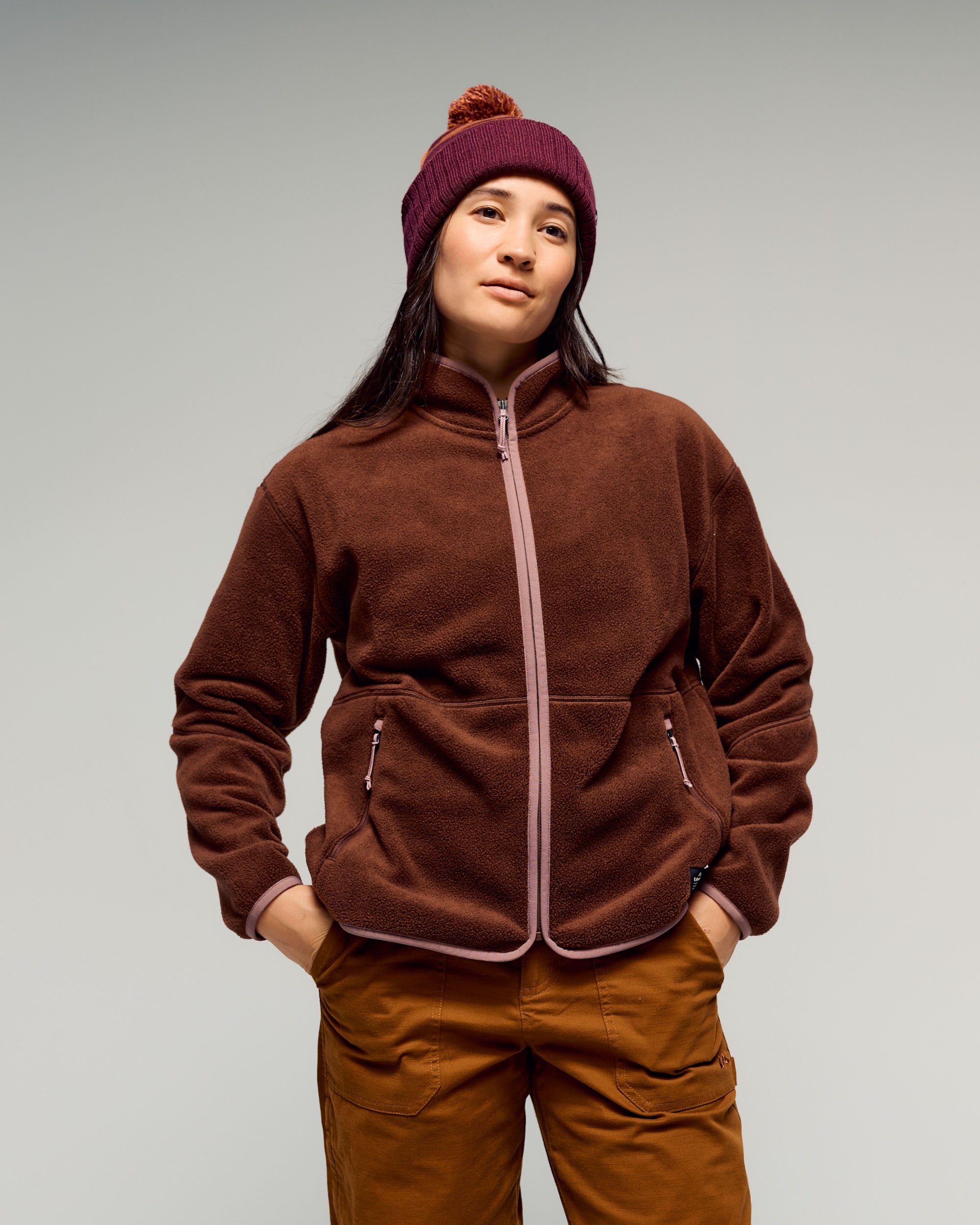 Women's Trailhead Fleece Jacket - Cocoa – Kathmandu NZ