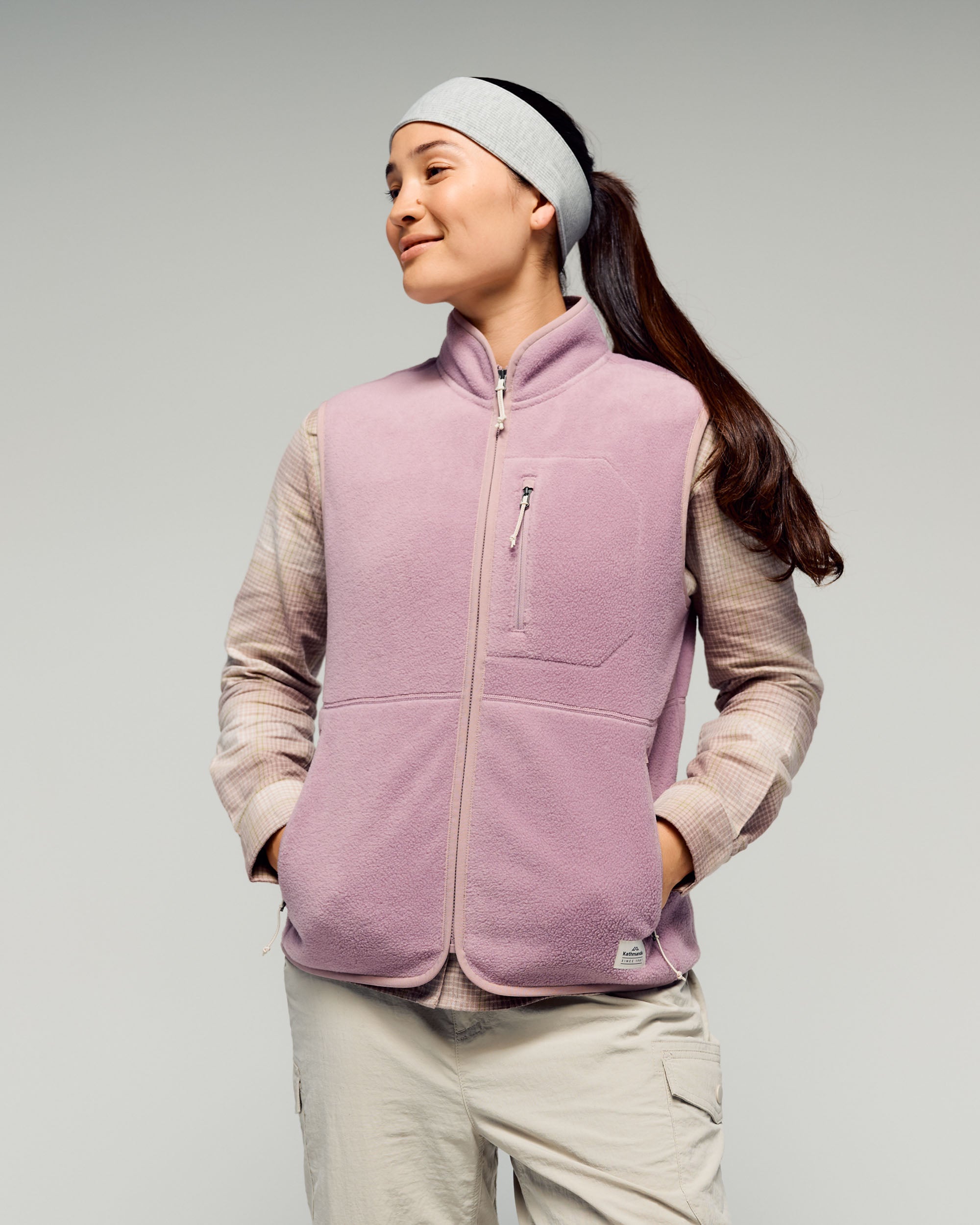 Women's Trailhead Fleece Vest - Thistle – Kathmandu NZ
