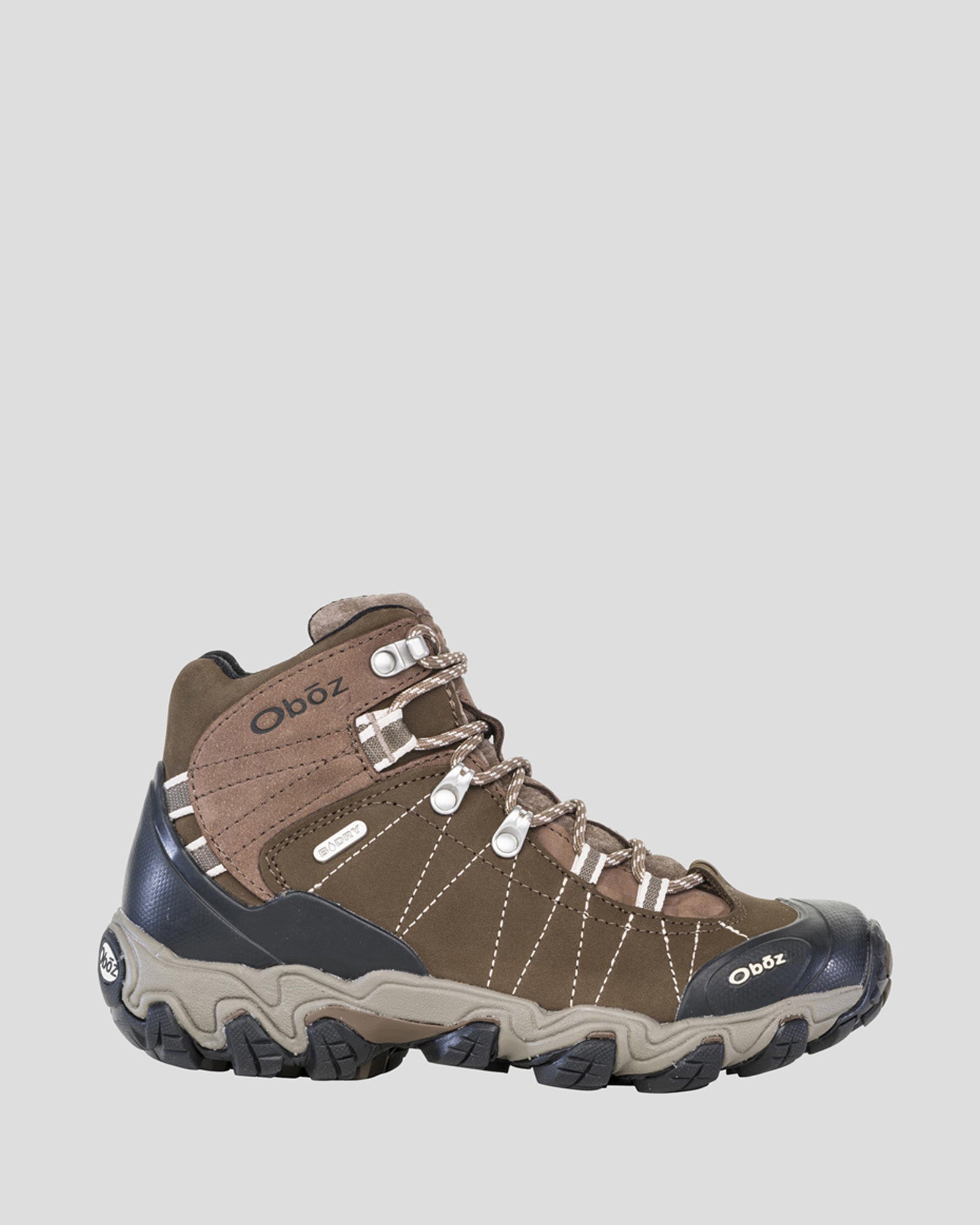 Women's Oboz Bridger Waterproof Mid Hiking Boots Wide Walnut
