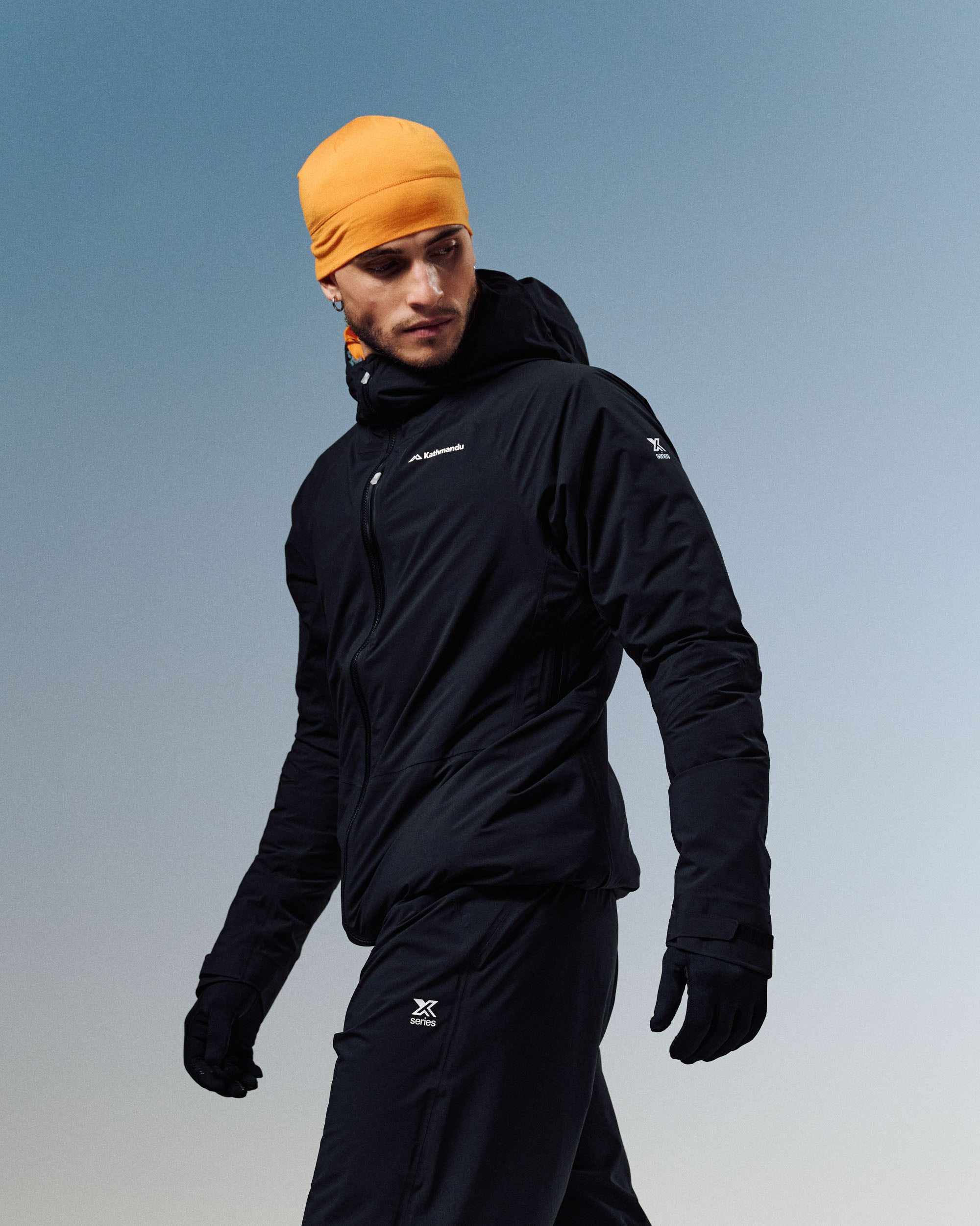 Men's XT Series Cordura 3L Rain Jacket - Black Stingray – Kathmandu NZ
