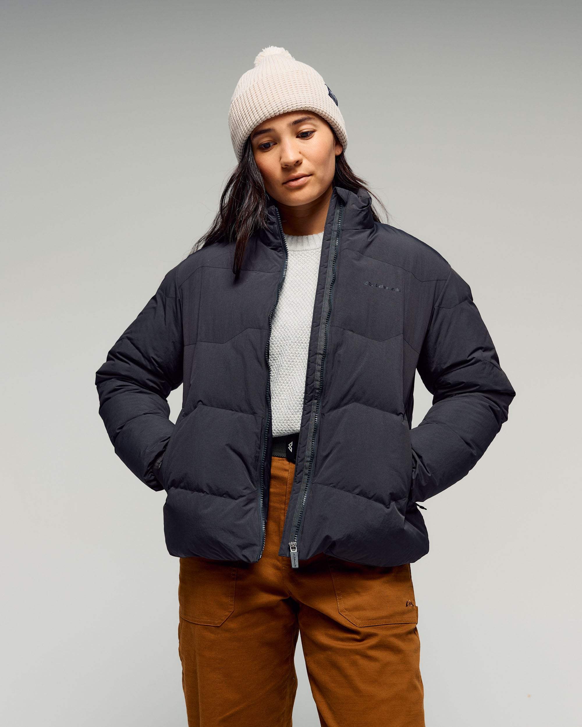 Women's Retreat Down Jacket - Washed Black – Kathmandu NZ