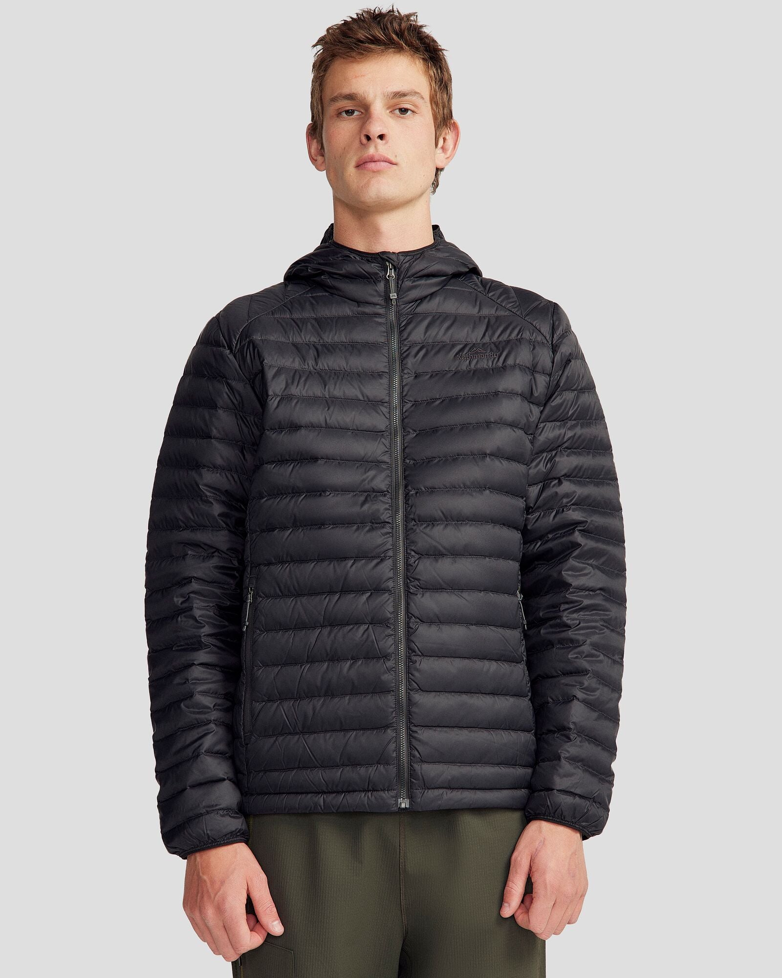 Men's Heli Down Hooded Jacket 3.0 - Black Stingray