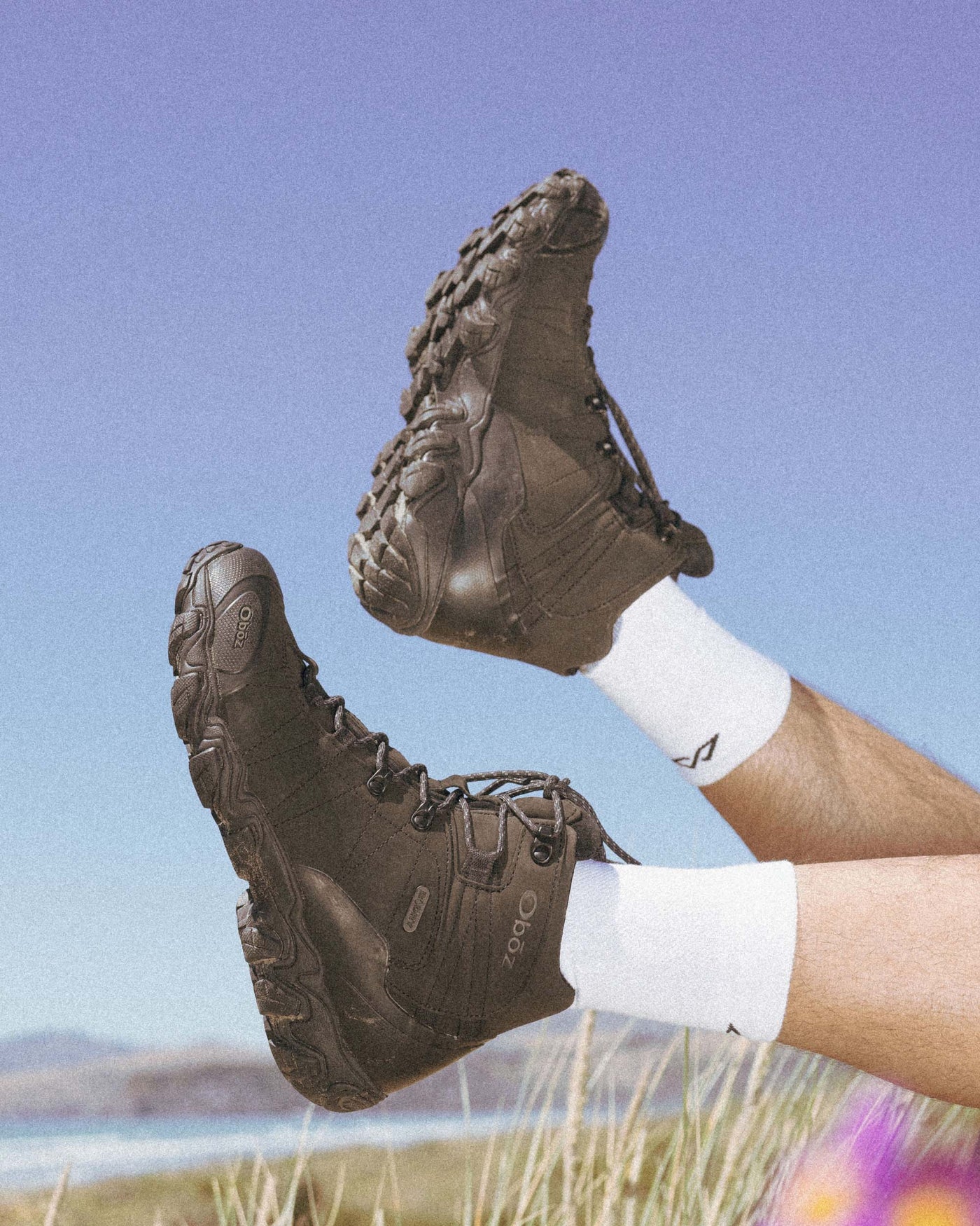 Men's Oboz Bridger Mid Hiking Boots - Wide  - Black Sea