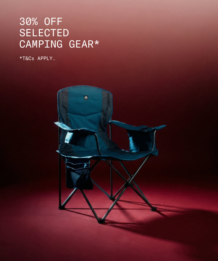 30% off Selected Camping Gear* *T&Cs apply.