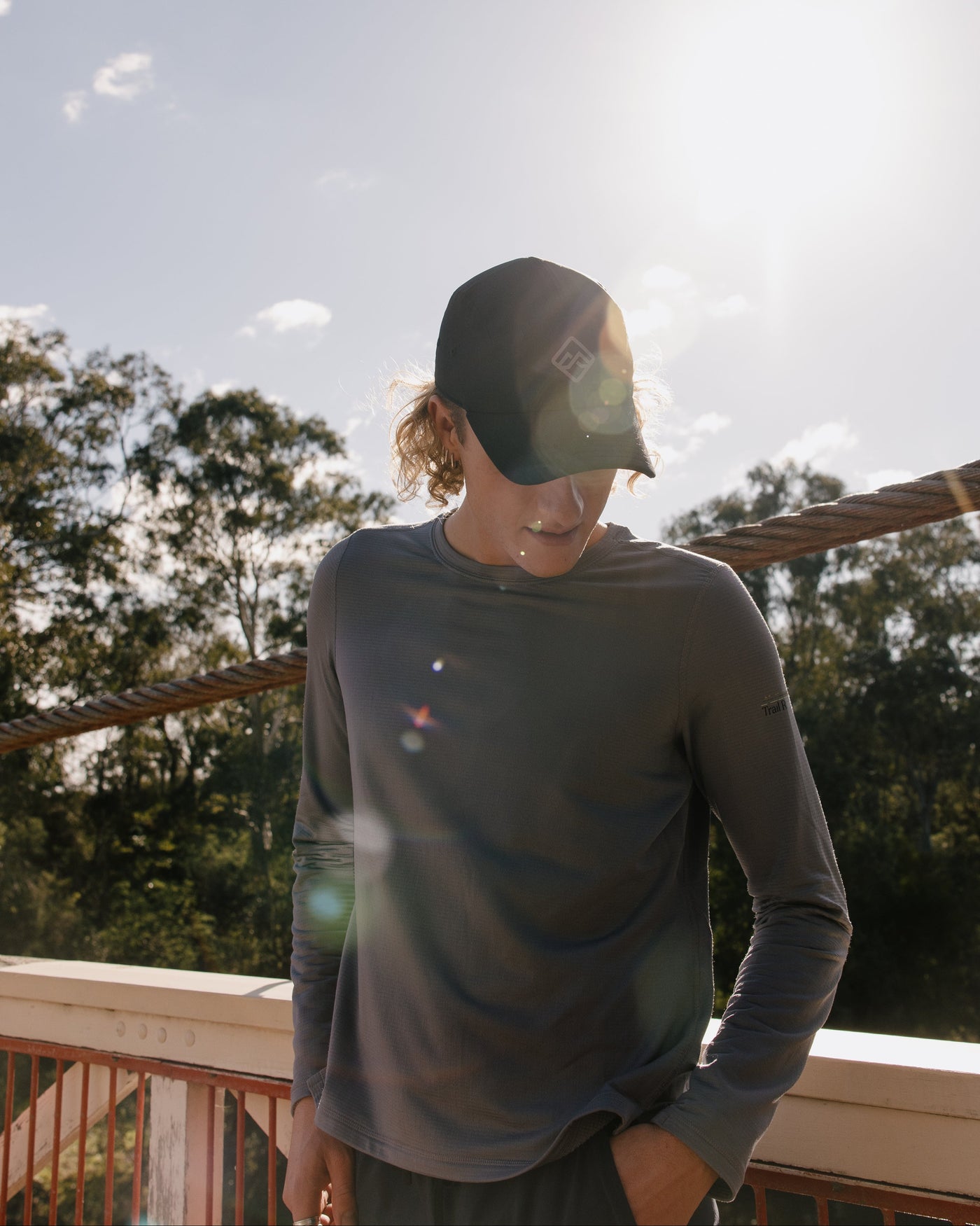 Men's Seeker Fleece Long Sleeve Top - Moon