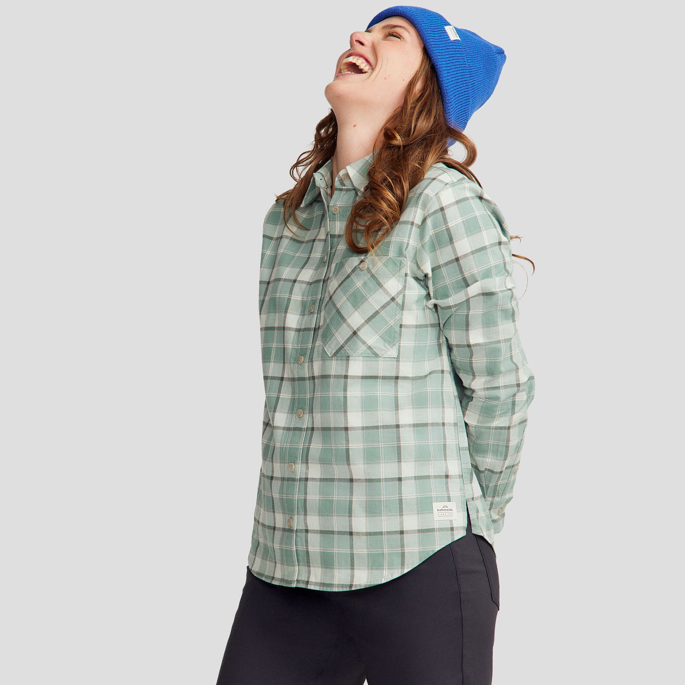 Fyfe Women's L/S Shirt - Deep Forest Plaid