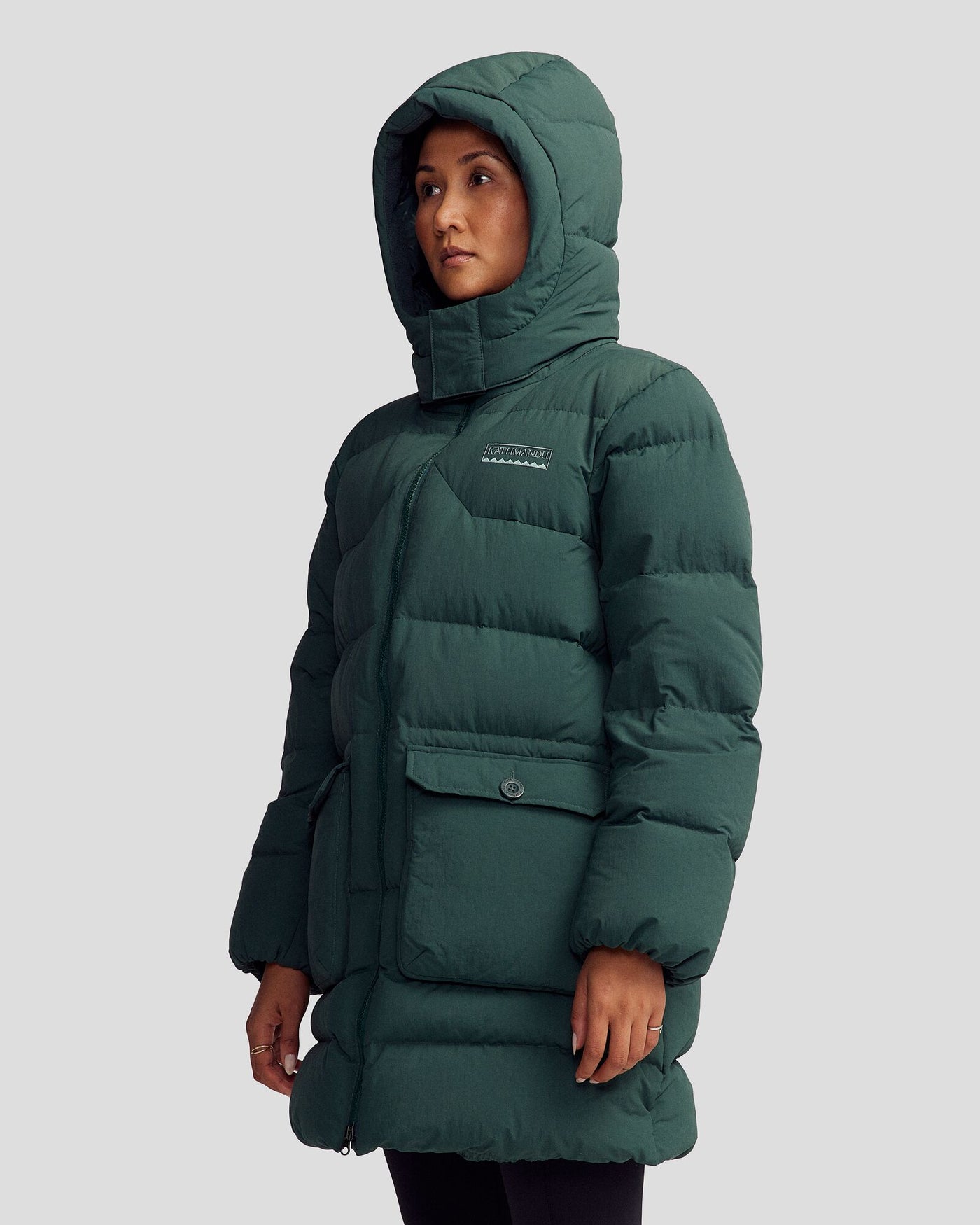 Women's Epiq Down Heritage Parka Jacket - Deep Forest