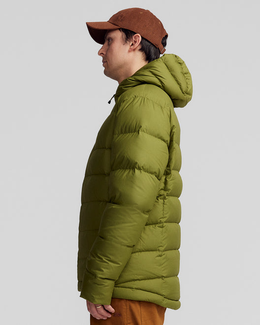 Men's Epiq Hooded Down Jacket - Dark Fern