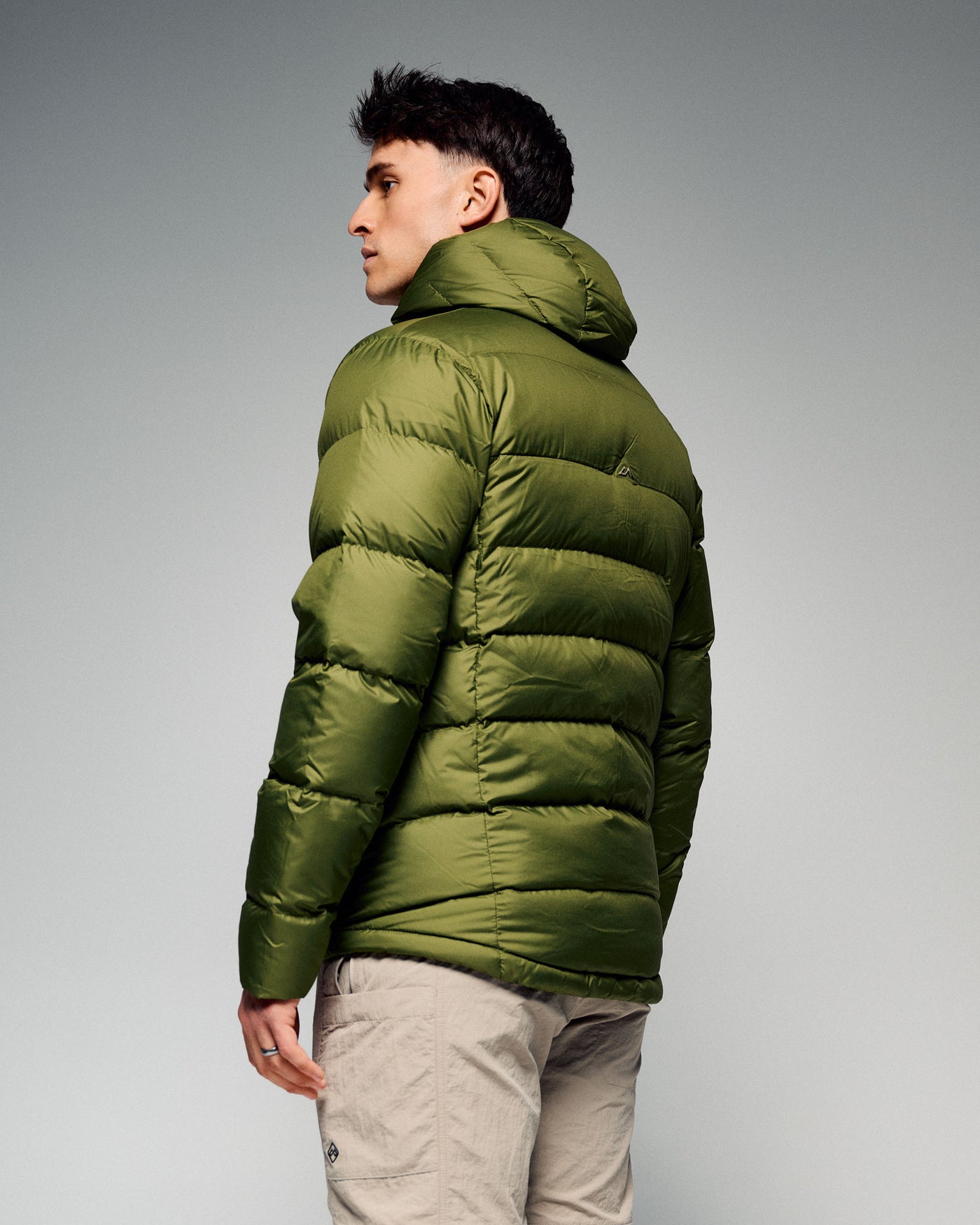 Men's Epiq Hooded Down Jacket - Dark Fern