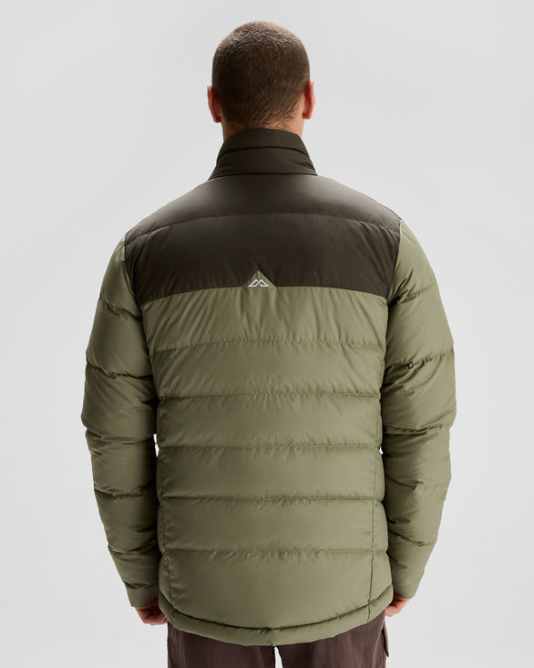 Men's Epiq Down Jacket Beech/Dark Moss – Kathmandu NZ