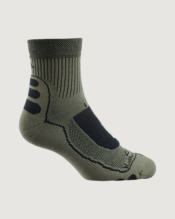 NuYarn Ergonomic Quarter Crew Hiking Socks Moss – Kathmandu NZ