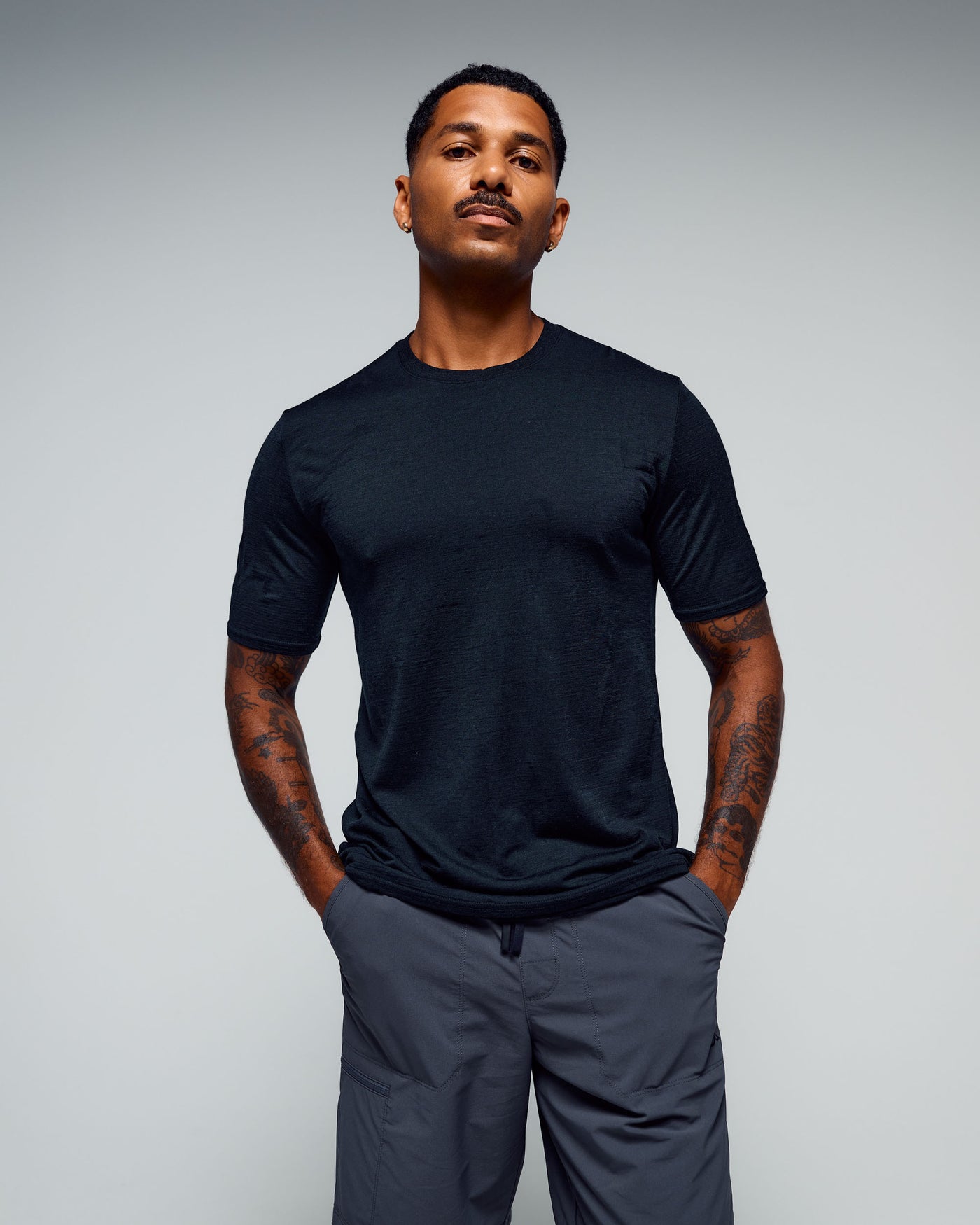 Men's 100% Merino T-shirt - Black