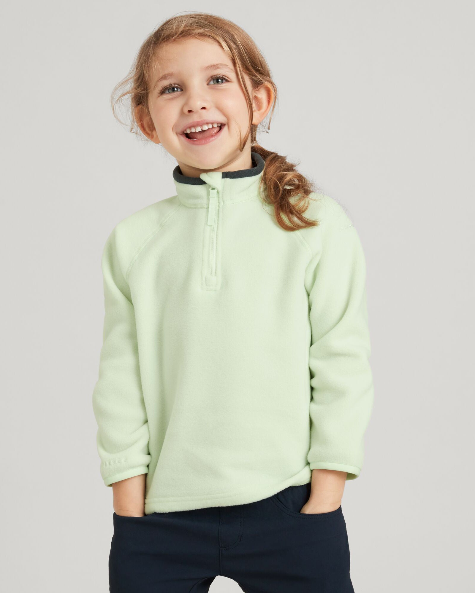 Kids' Ridge 100 PrimaLoft Bio Pullover - Minty – Kathmandu NZ