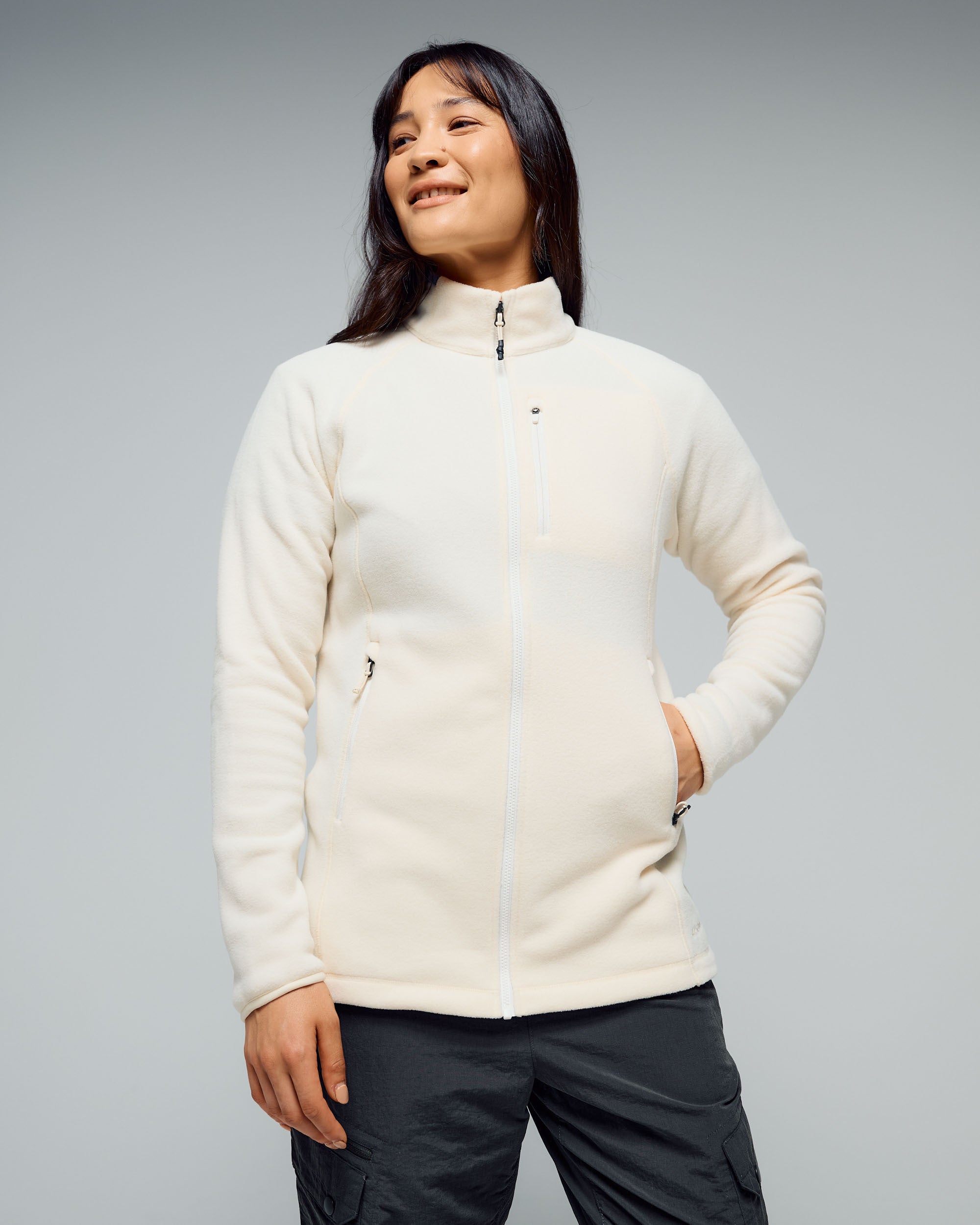 Women's Ridge 100 PrimaLoft Bio Fleece Jacket - Natural – Kathmandu NZ