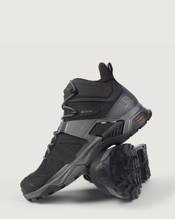 Men's Salomon X Ultra GORE-TEX Mid Hiking Boots Wide Black