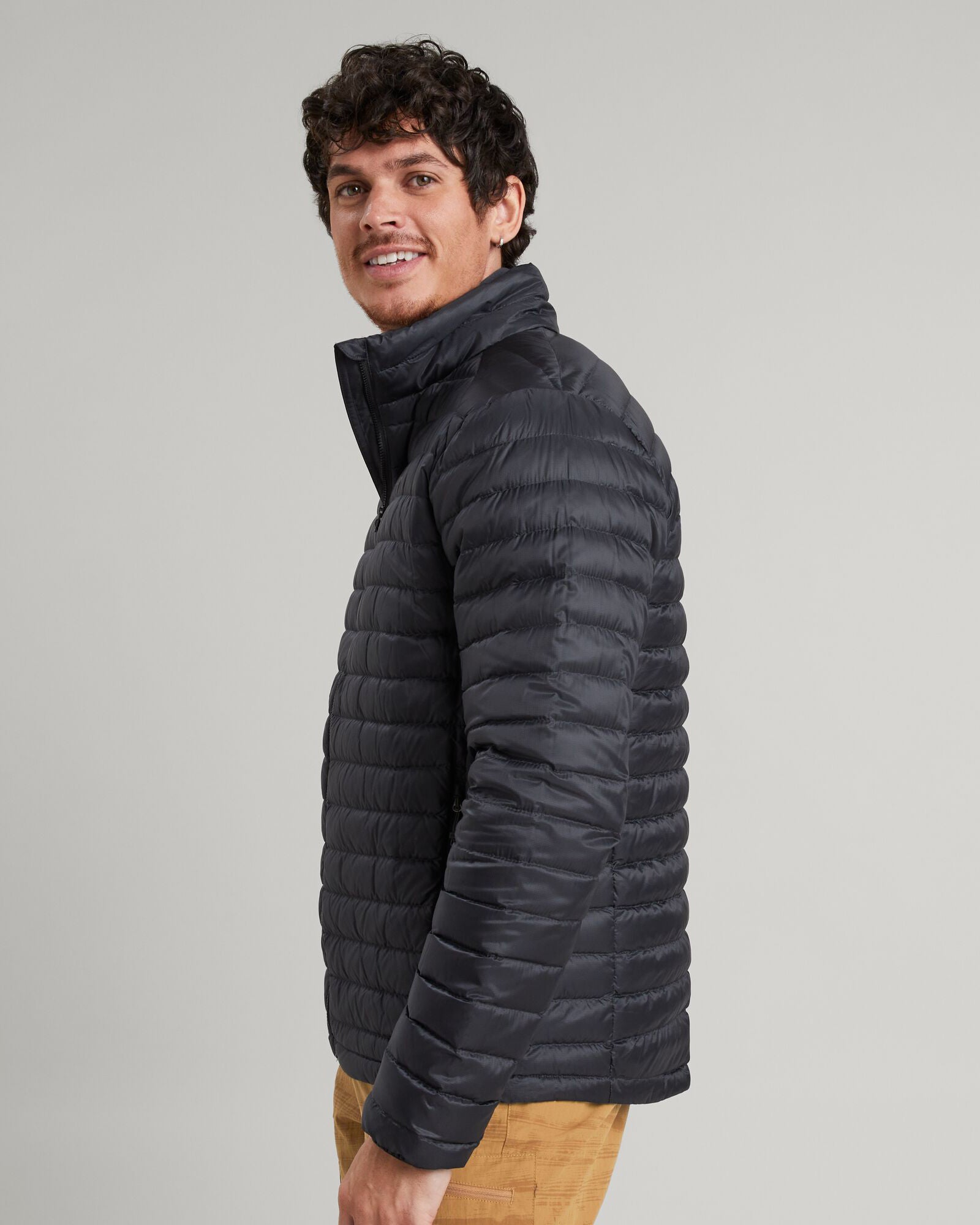 Men's Heli R Down Jacket - Black Stingray – Kathmandu NZ