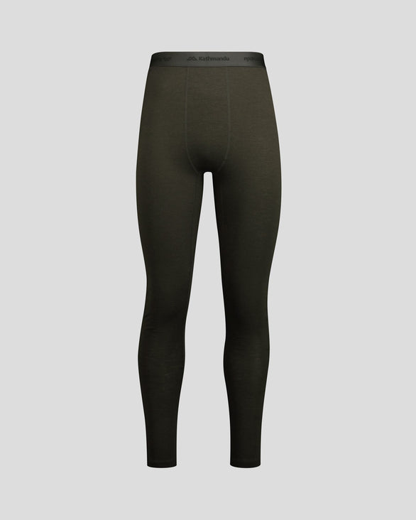 Men's K-Merino 125 Baselayer Long Johns Dark Moss – Kathmandu NZ