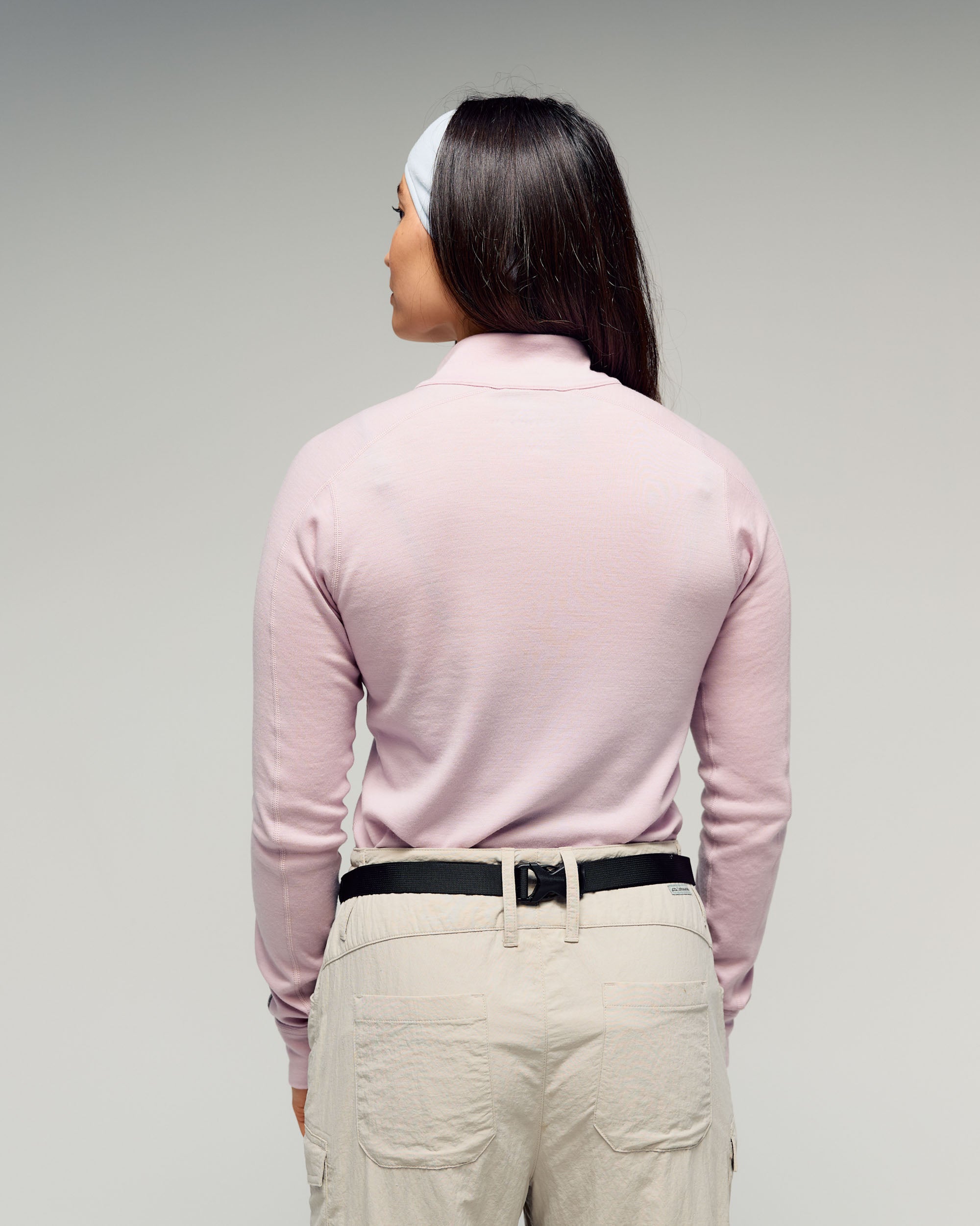 Women's K-Merino 250 1/4 Zip Long Sleeve Top - Stardust – Kathmandu NZ