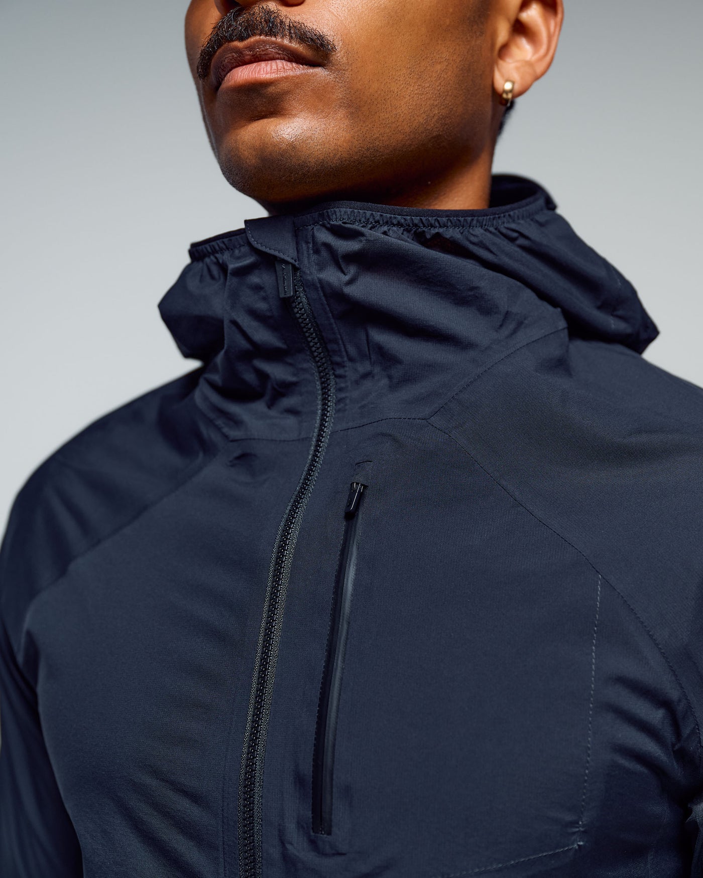 Men's Seeker 2.5L Rain Jacket - Black Stingray
