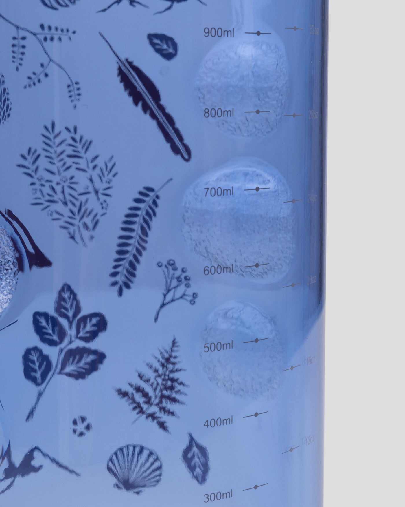 Wide Mouth Tritan 1L Drink Bottle - Dark Peri Nature Icons