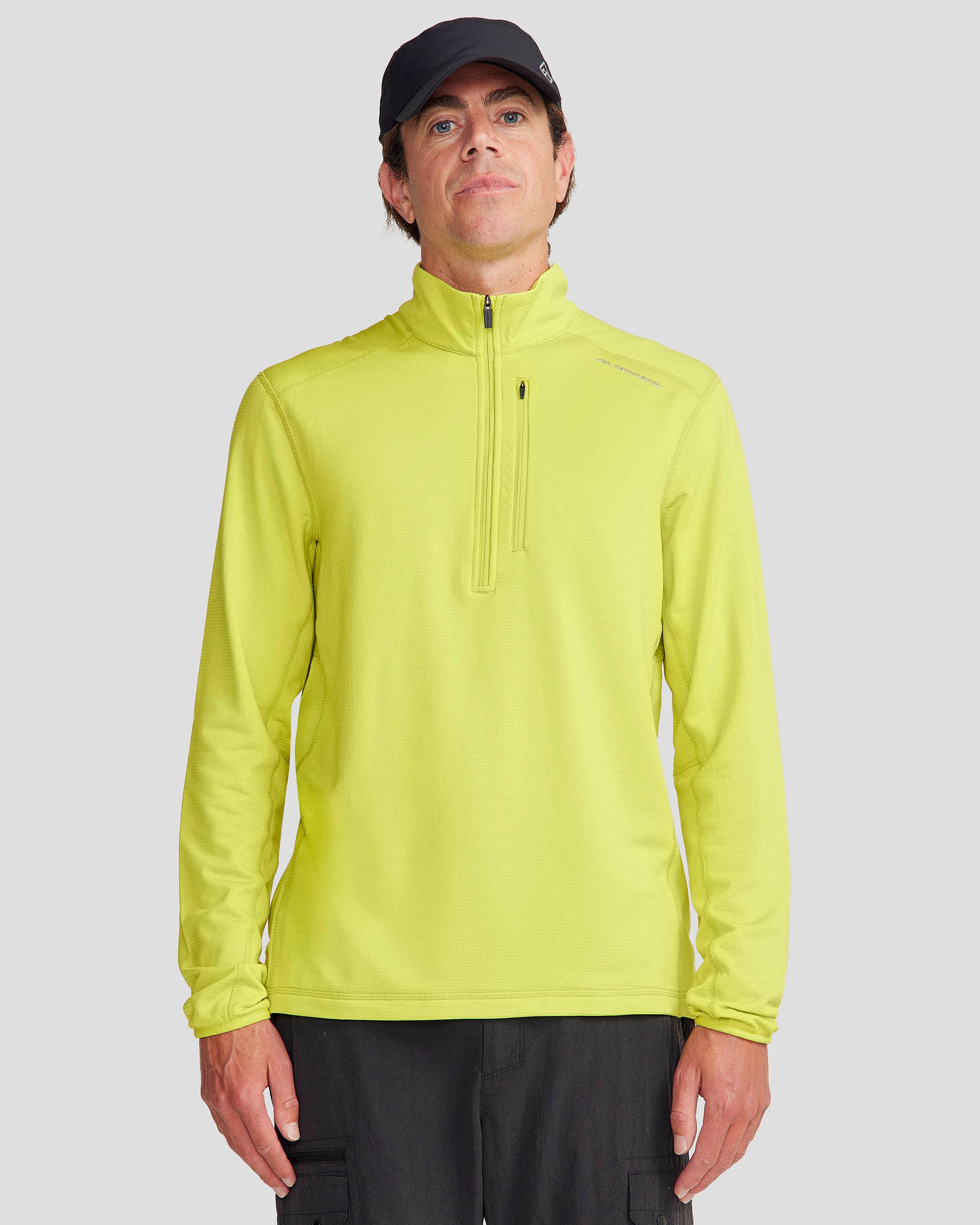 Men's Seeker Fleece ¼ Zip Pullover - Bright Moss – Kathmandu NZ
