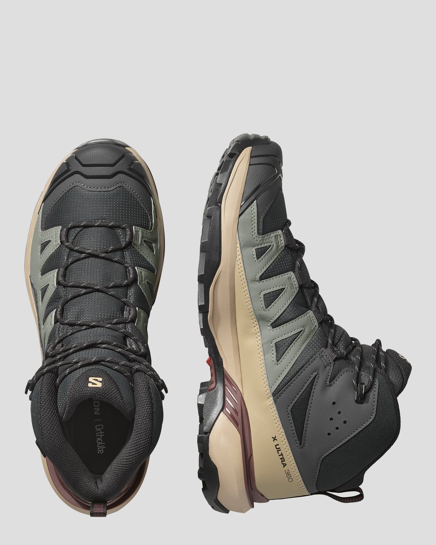 Men's X ULTRA 360 MID GORE-TEX Shoes - Phantom / Desert Tan / Rum Raisin