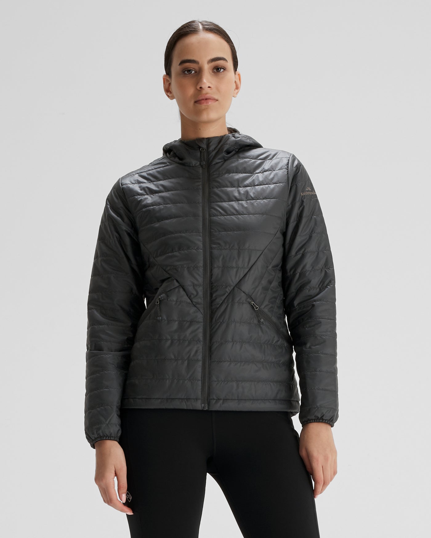 Women's Heli R Insulated Hooded Jacket - Black Stingray