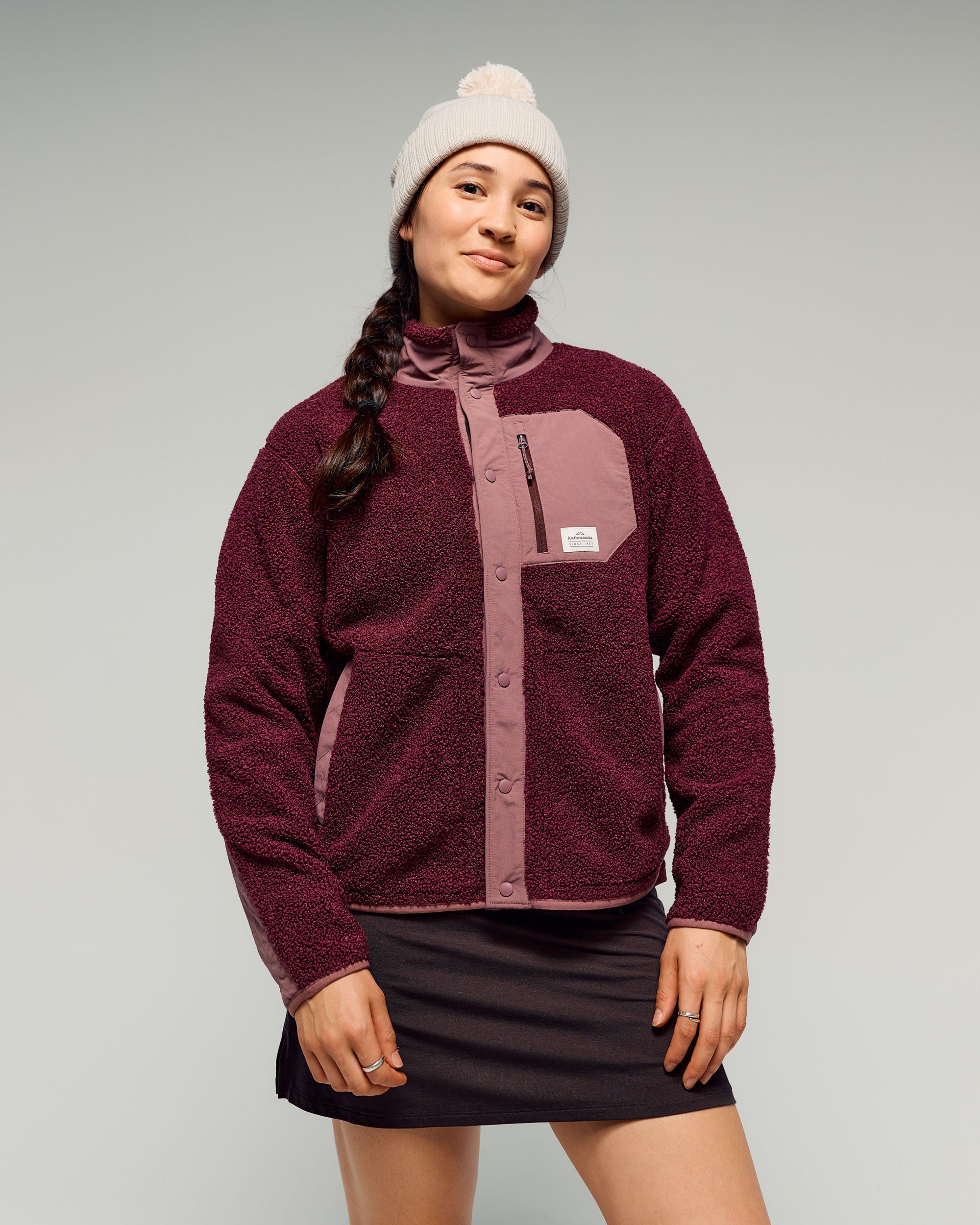 Co-Z High Pile Women's Jacket v3 - Mulberry/Dark Thistle