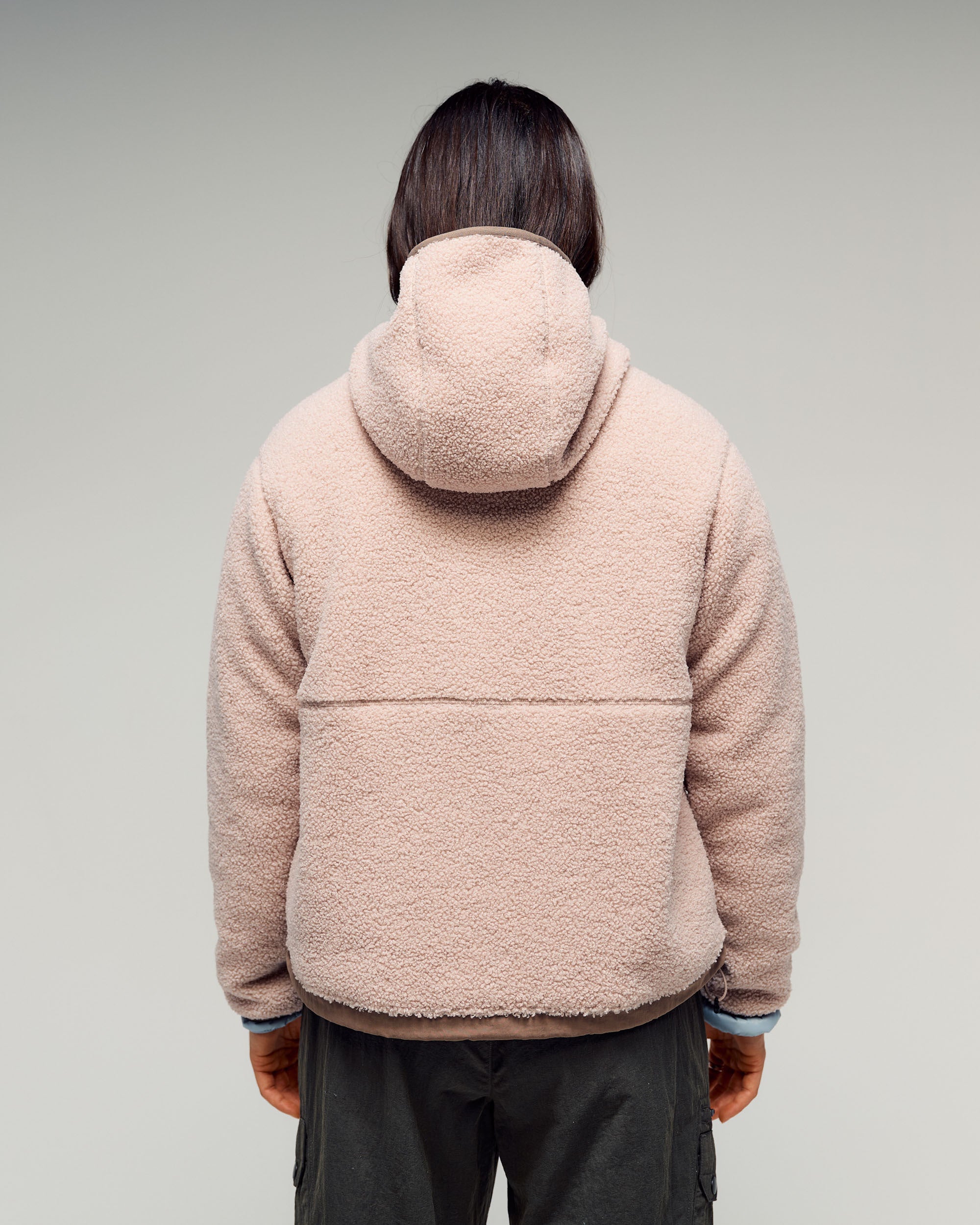 Women's Co-Z High Pile Hooded Pullover v2 - Light Taupe – Kathmandu NZ