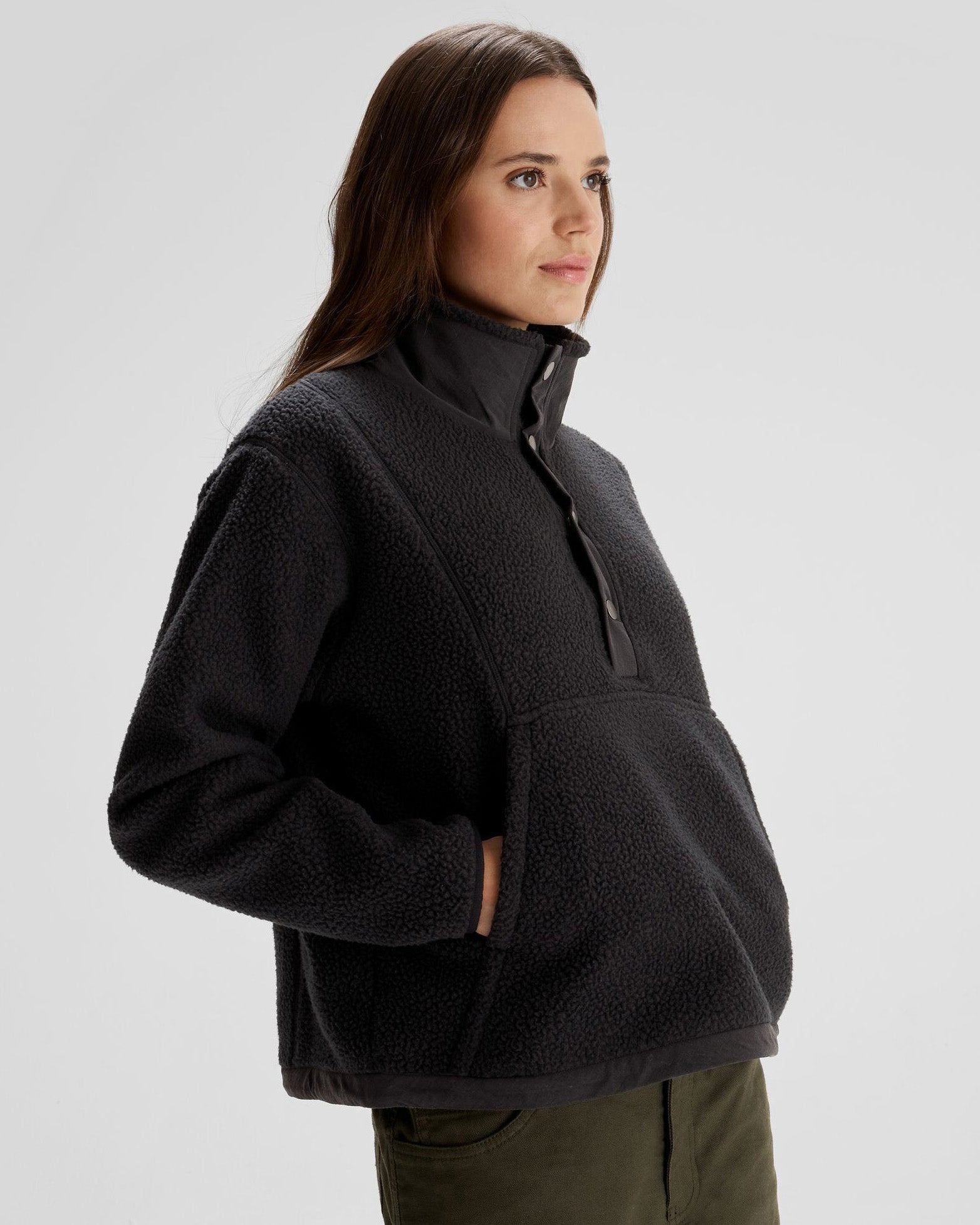 Slab Pile Long Sleeve Pullover(LADIES)