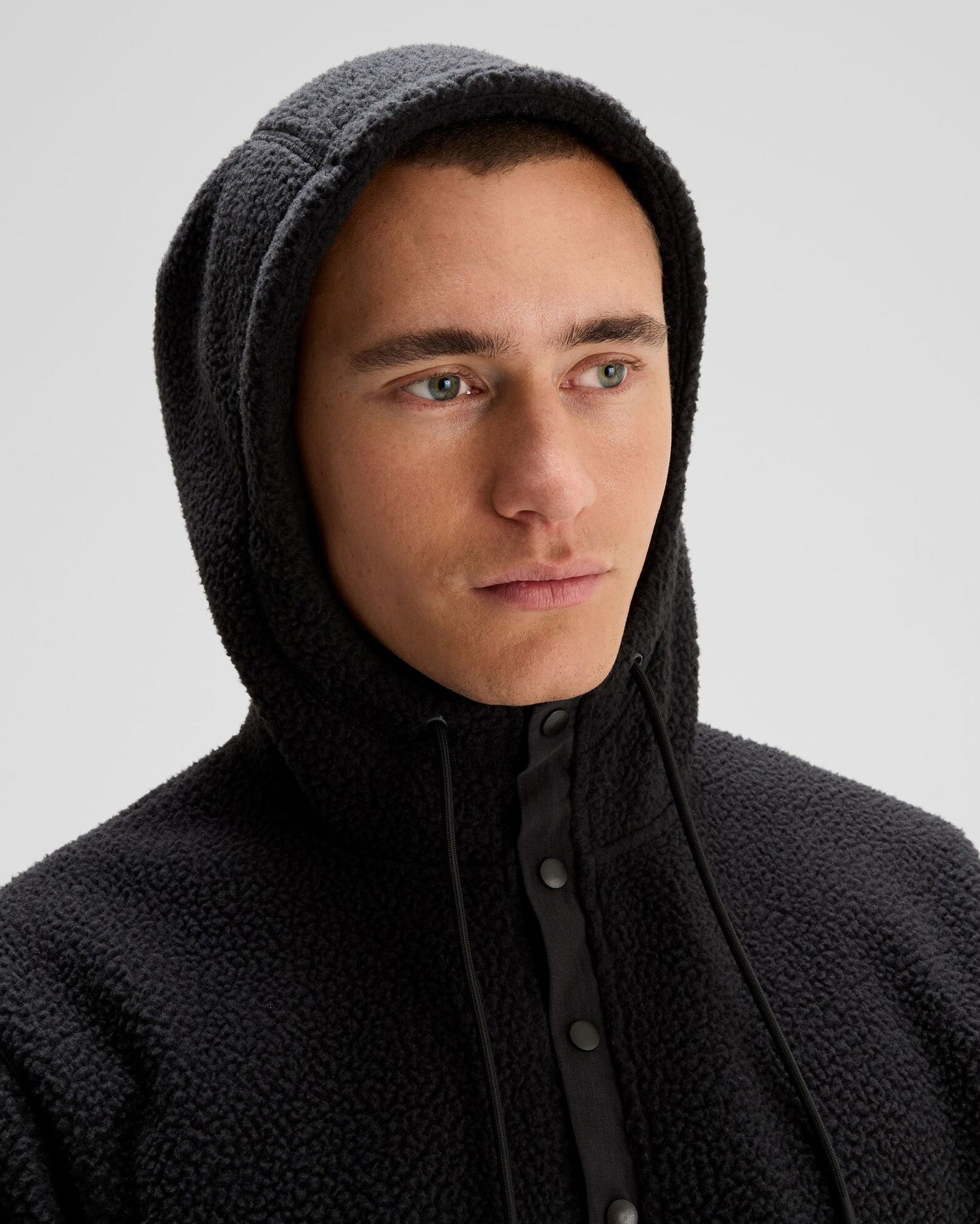 Men's Co-Z High Pile Hooded Pullover - Black – Kathmandu NZ