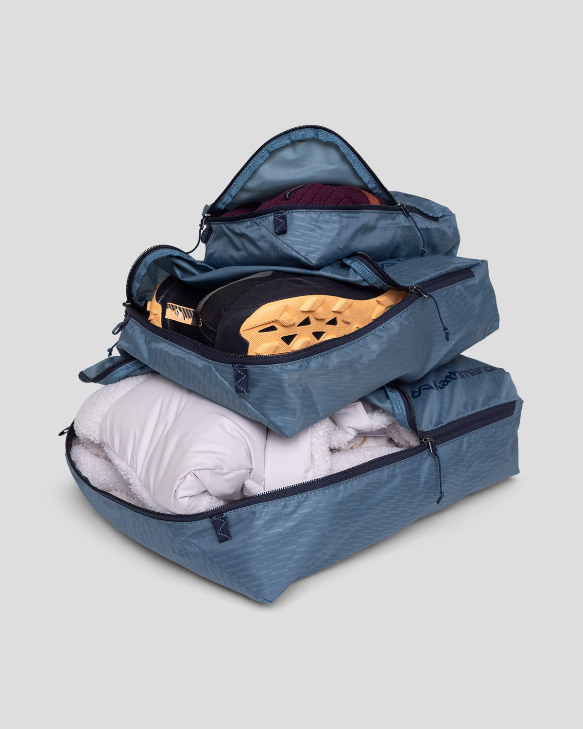 Packing Cube Set Three pack - Washed Blue – Kathmandu NZ