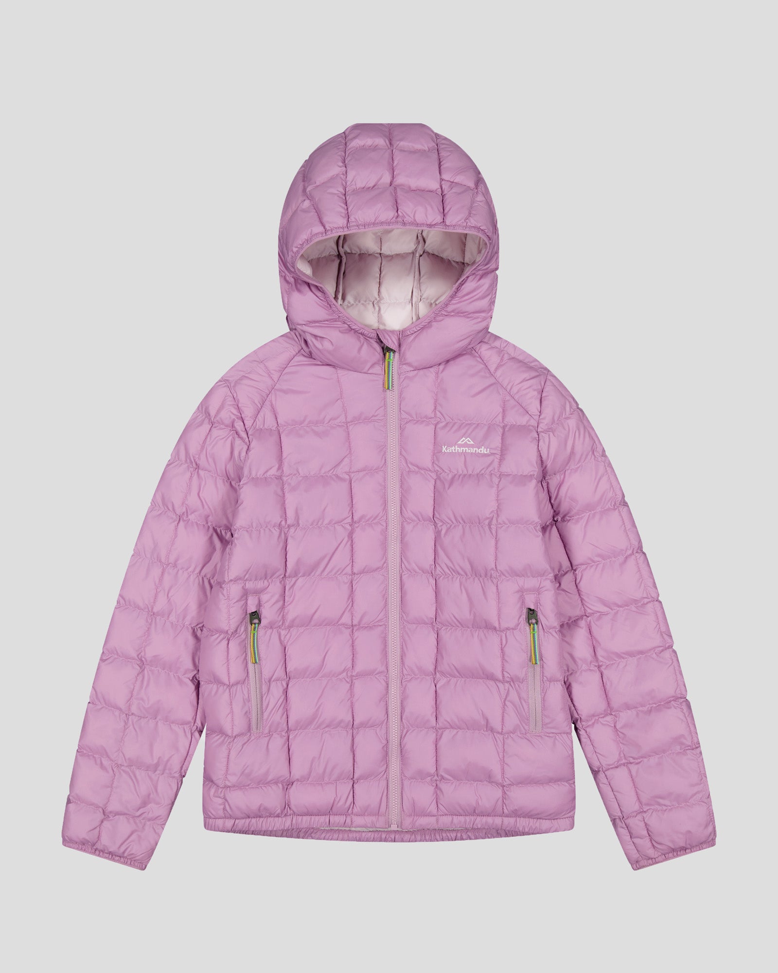 Purple Kathmandu Childrens Jackets Youth Heli Insulated Hooded