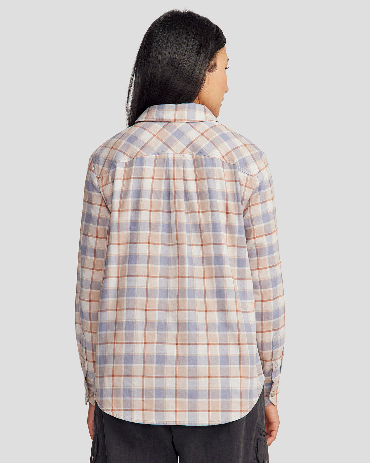 Chemise Femme Flanelle à Manches Longues Well Worn - Taille 2XL, Rose à Carreaux, Neuf Sans étiquettes