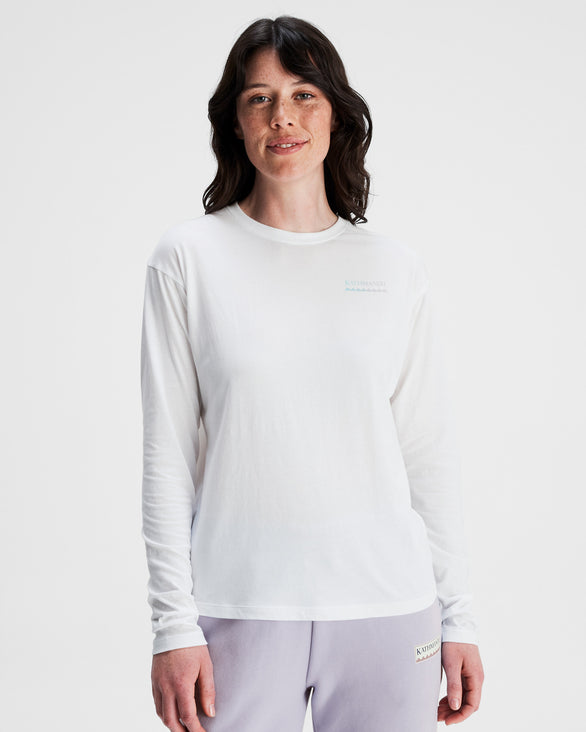 Women's Heritage Organic Cotton Long Sleeve T-shirt White