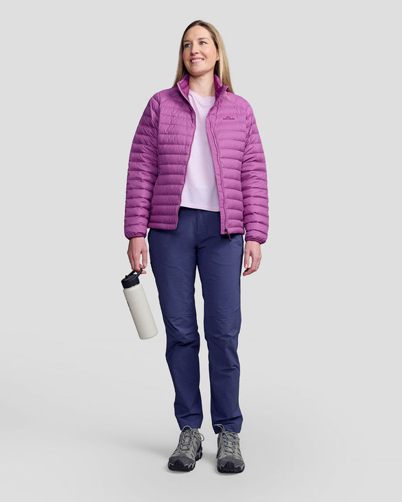 Women's Heli Down Jacket v4 Washed Berry – Kathmandu NZ