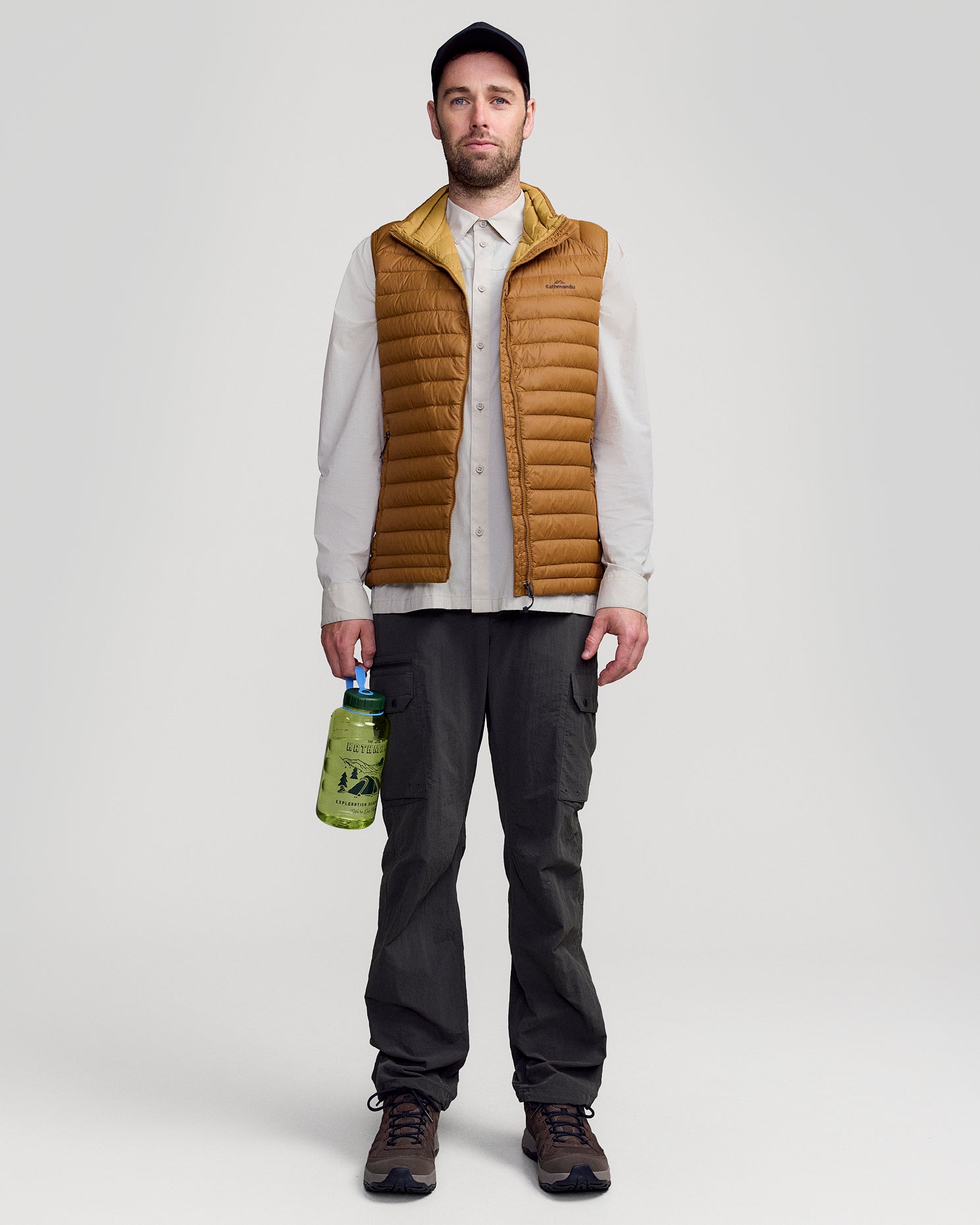 Men's Heli Down Vest 4.0 - Bark – Kathmandu NZ