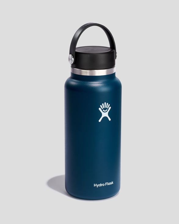Hydro Flask Wide Flex Cap Bottle 946 ml Indigo – Kathmandu NZ