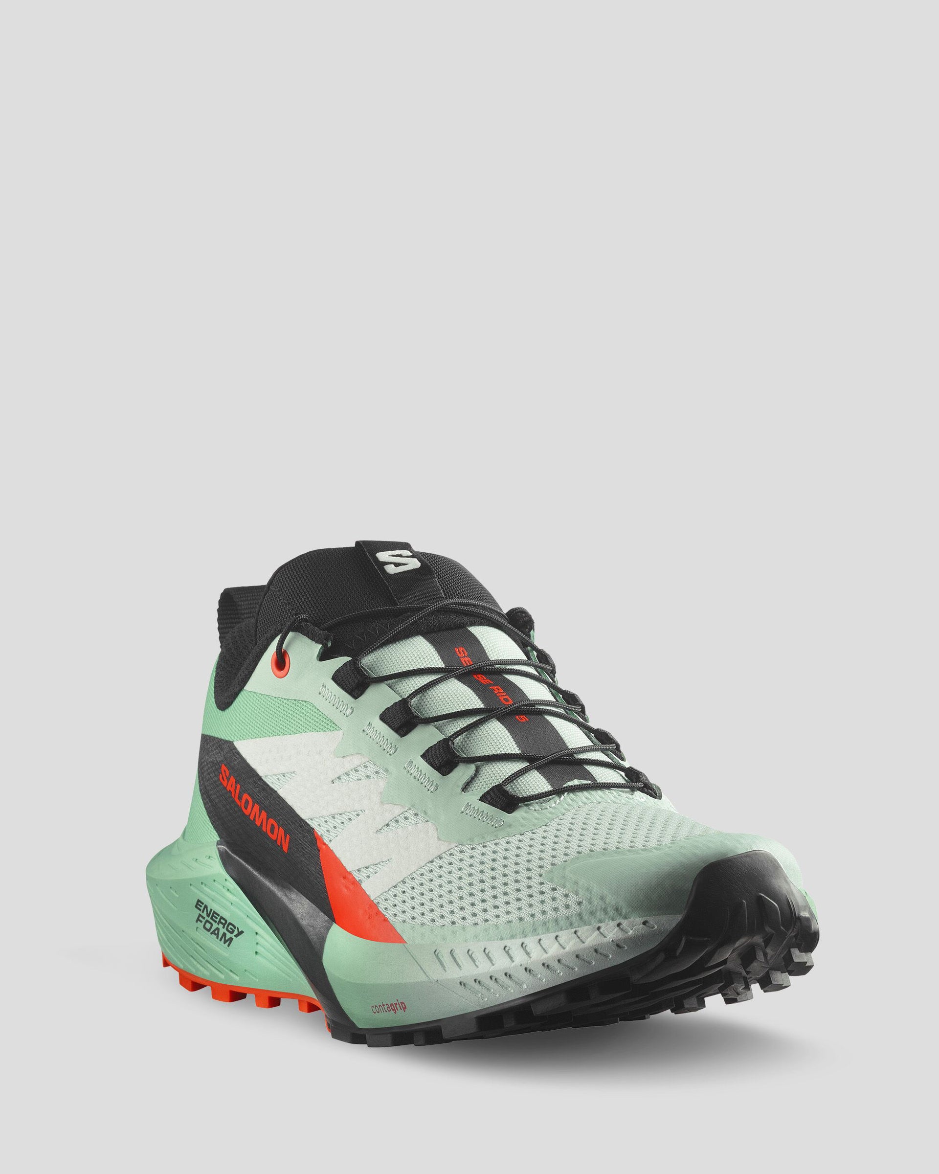 Women's Salomon Sense Ride Trail Running Shoes Black/Bay