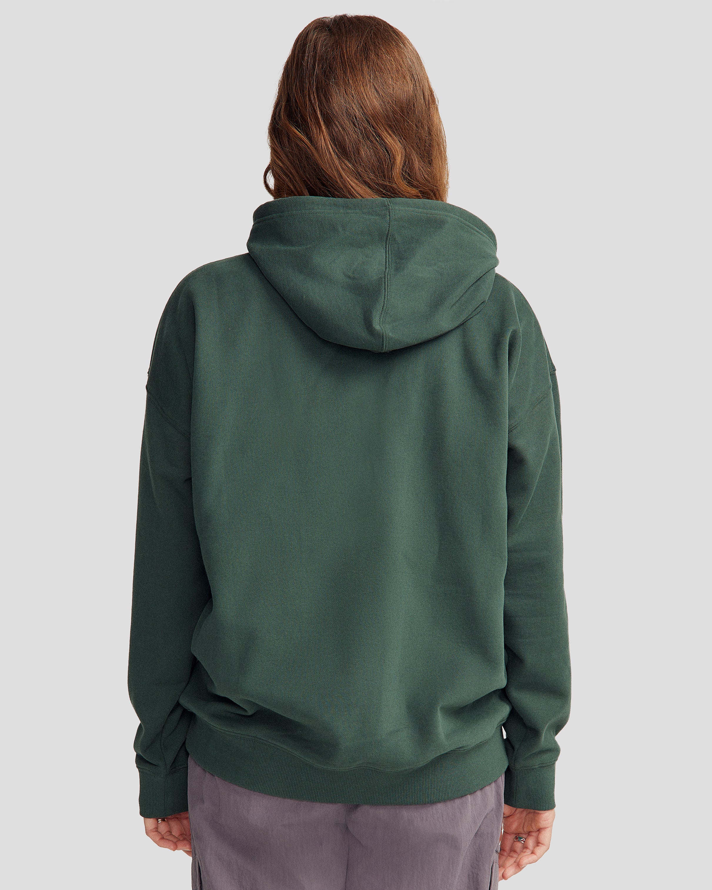 ウェア Deep Forest Original Dry Mesh Hoodie Women's Peak Badge Slouchy Brushed Hoodie - Deep Forest