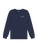 Youth Heritage Organic Cotton Long Sleeve T-shirt - Pure Navy