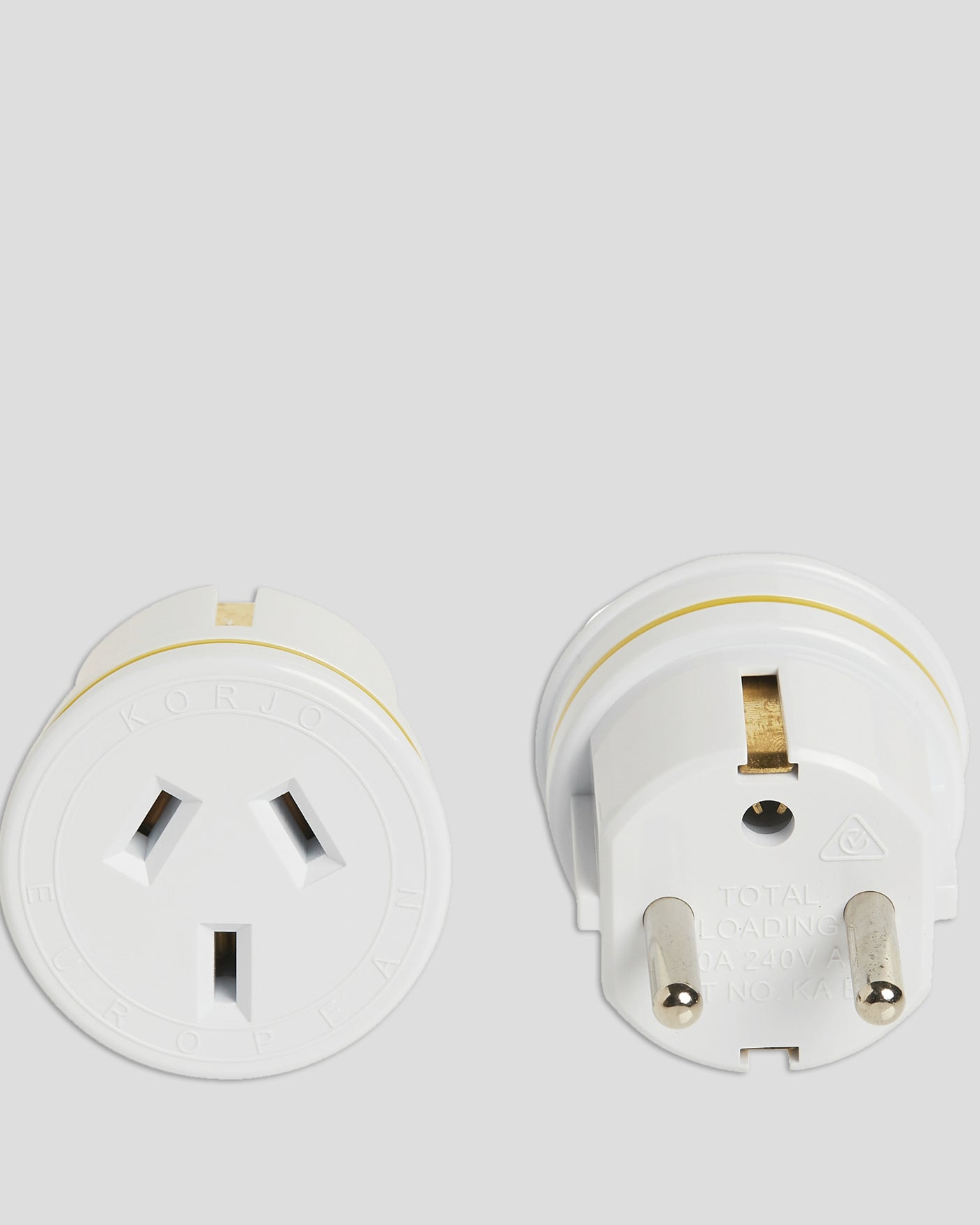 Korjo Travel Adaptor Plug Europe - White